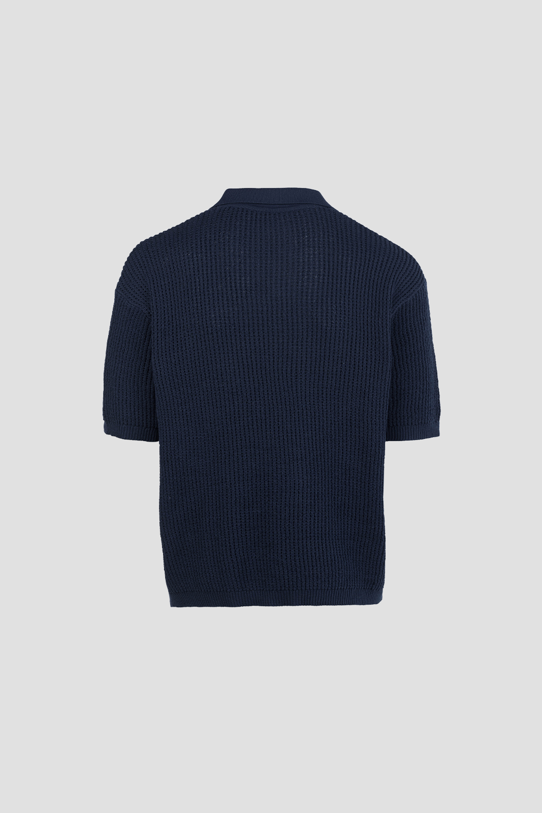 Men's Knit Polo Navy Blue