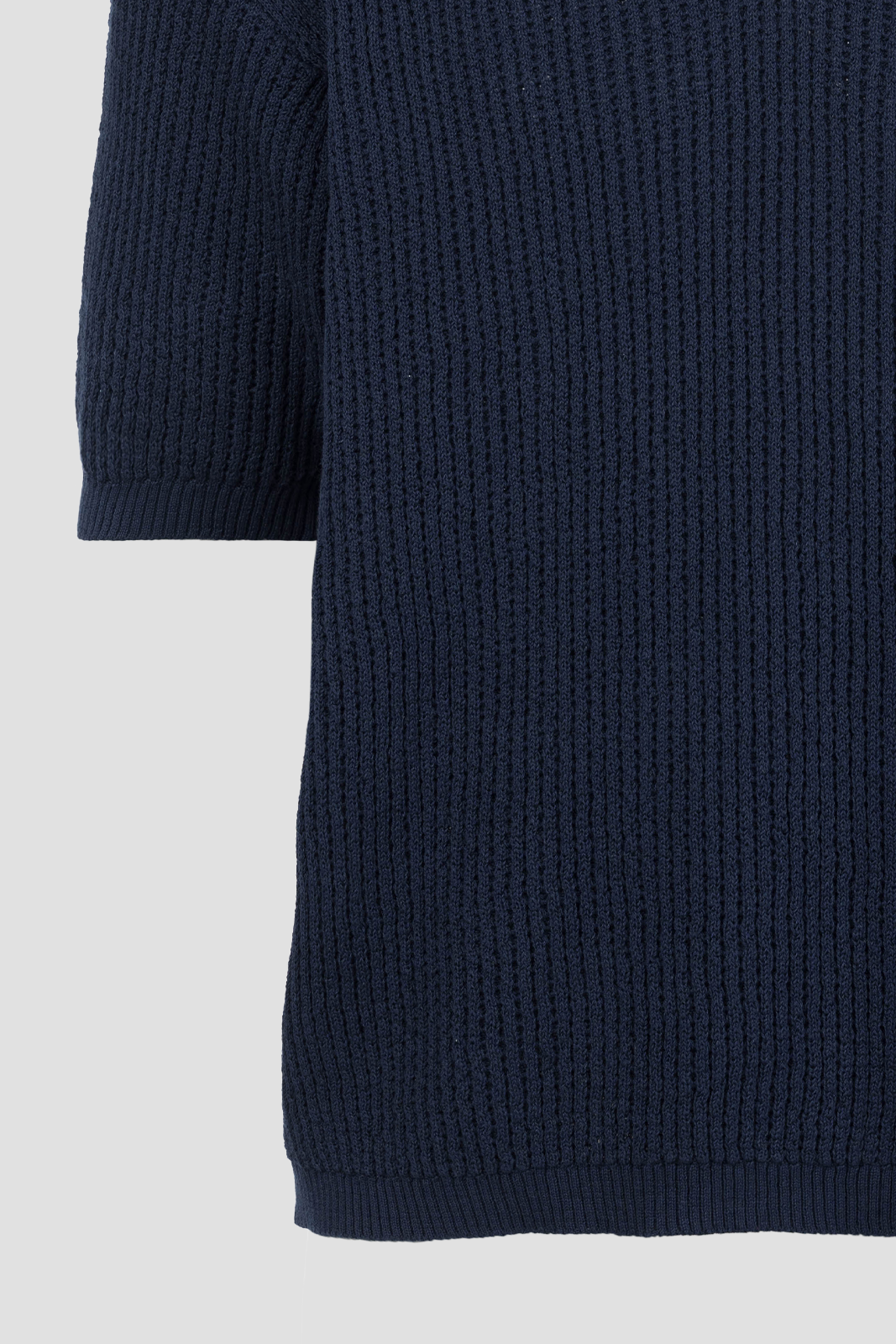 Men's Knit Polo Navy Blue