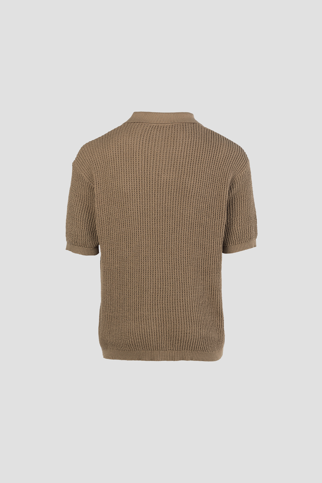 Men's Knit Polo Khaki