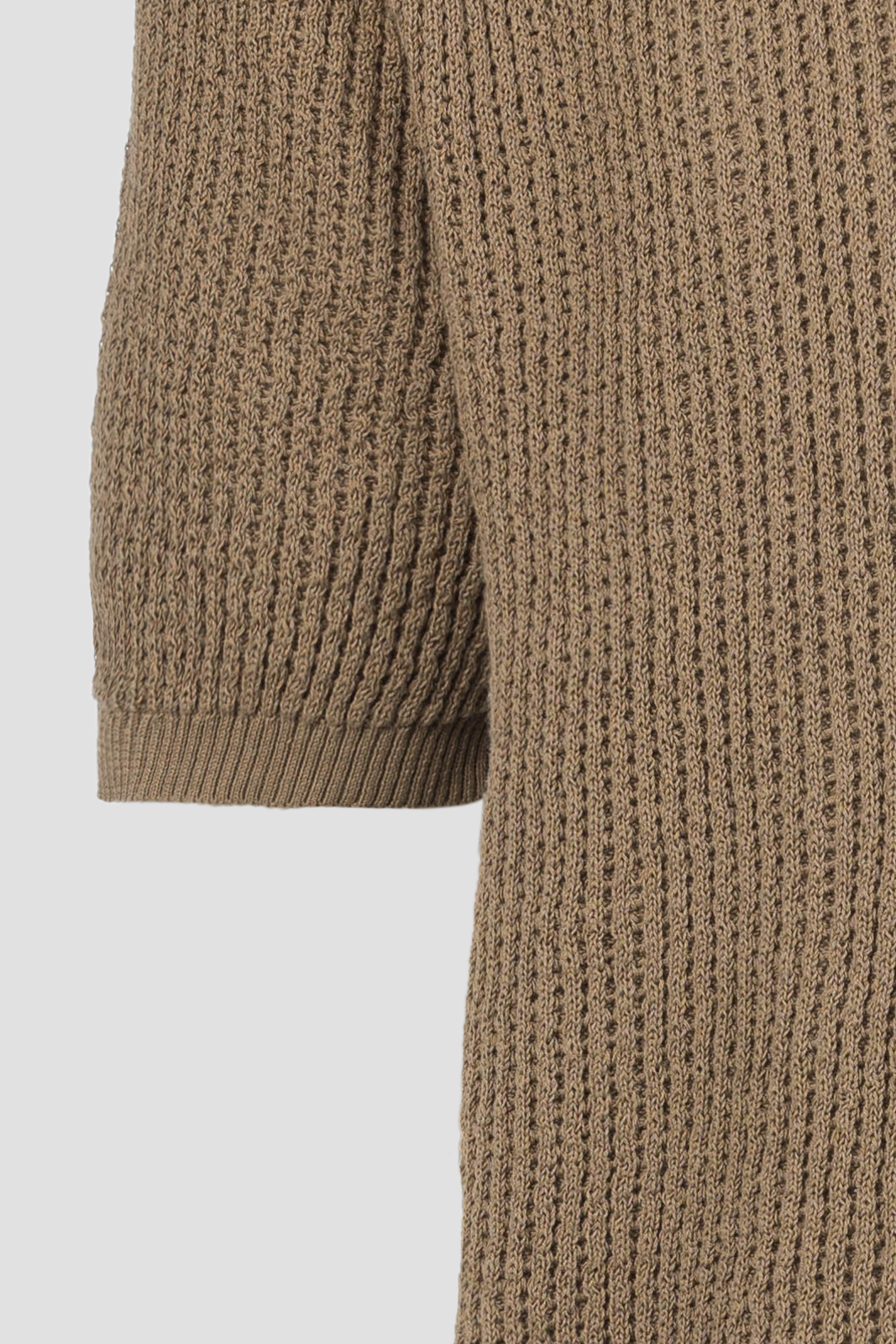 Men's Knit Polo Khaki