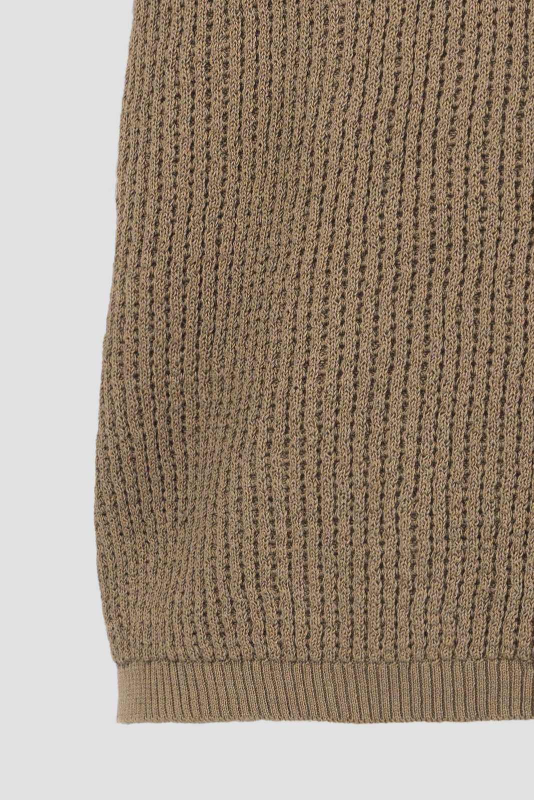Men's Knit Polo Khaki
