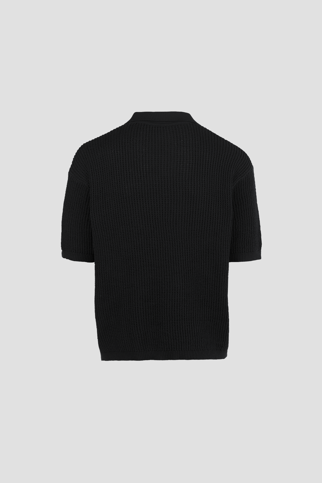 Men's Knit Polo Black