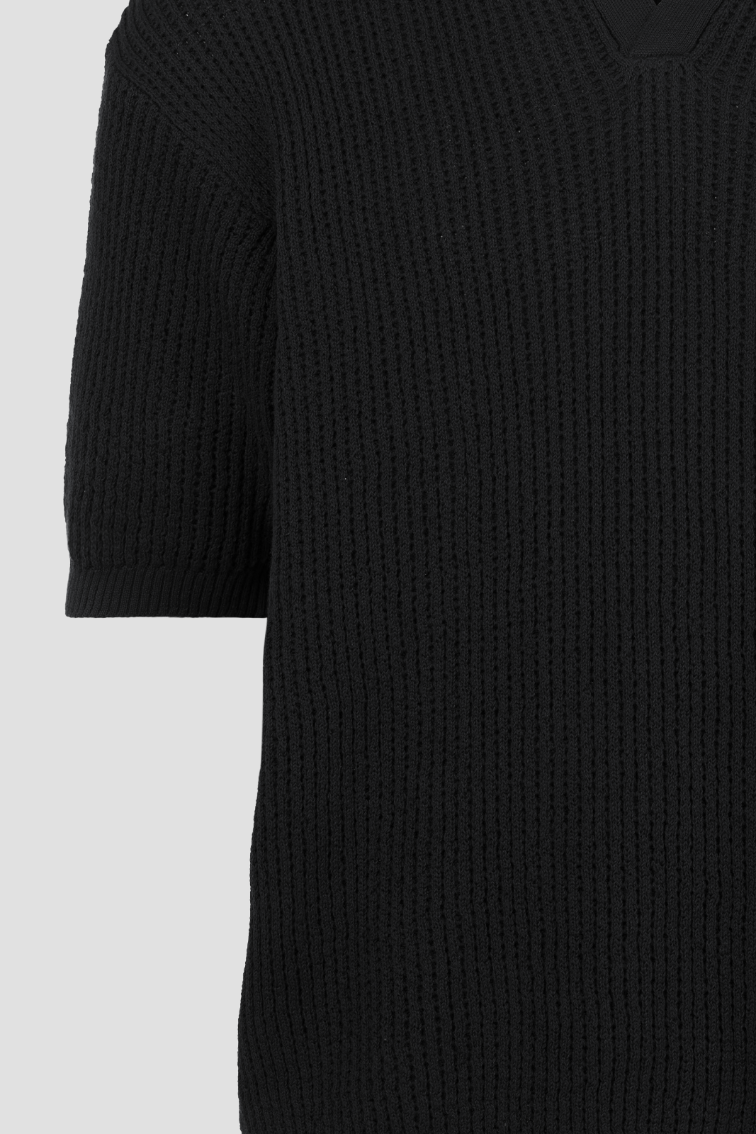 Men's Knit Polo Black