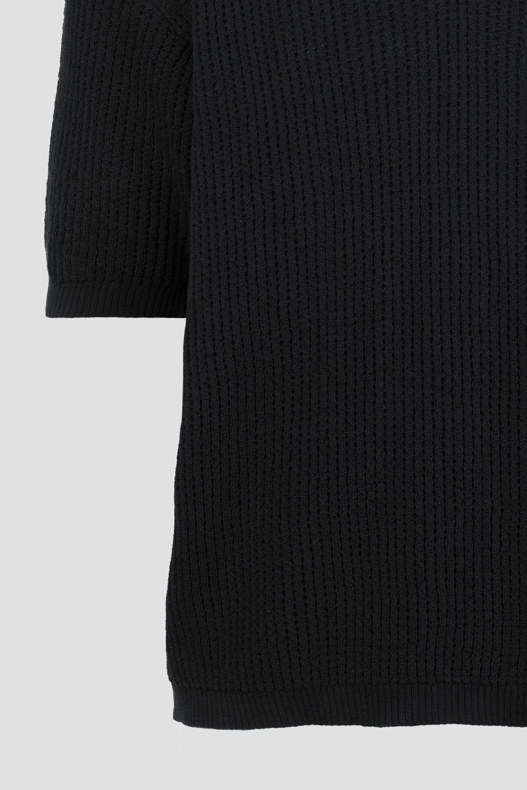 Men's Knit Polo Black