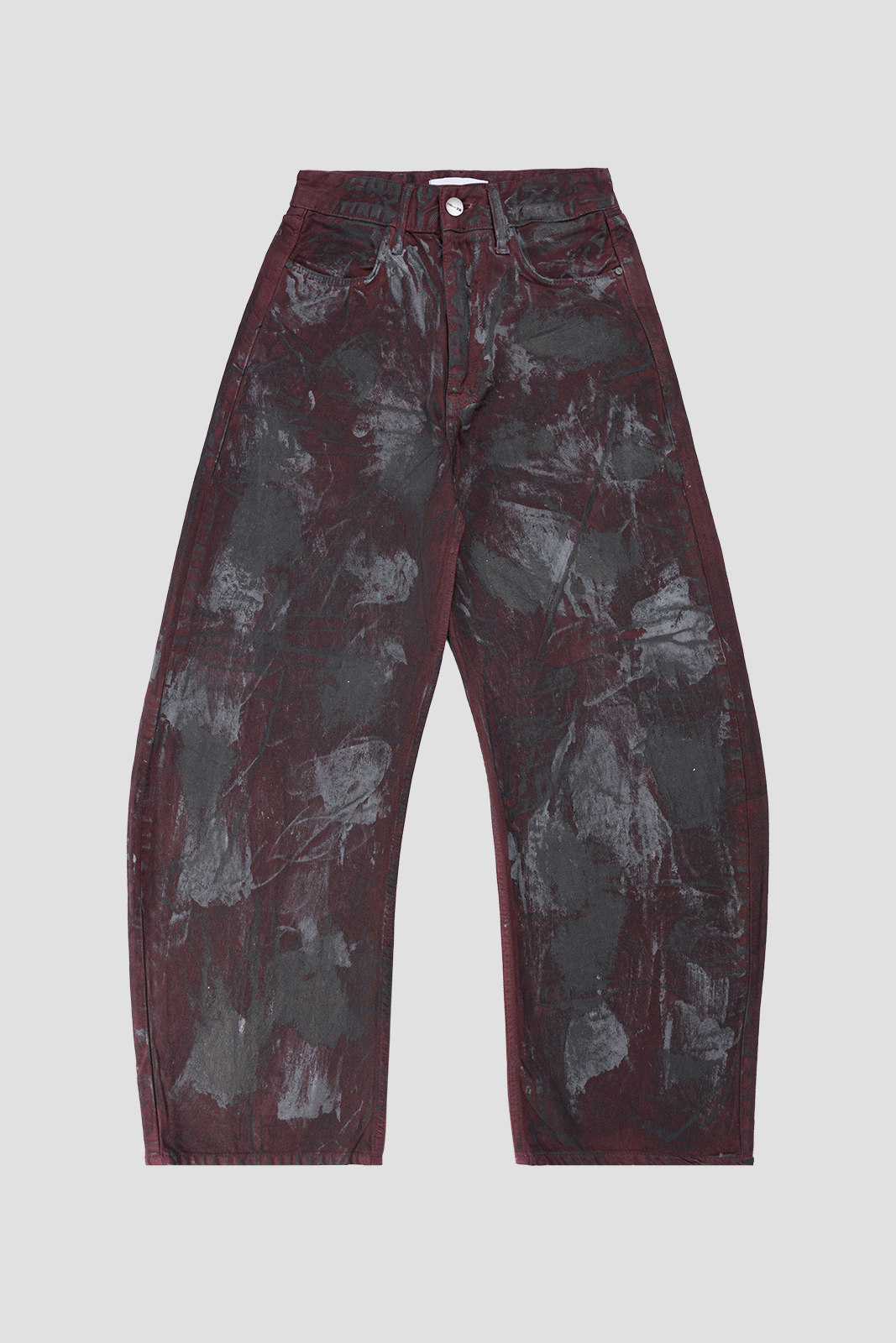 Barrel Jeans Burgundy Strokes