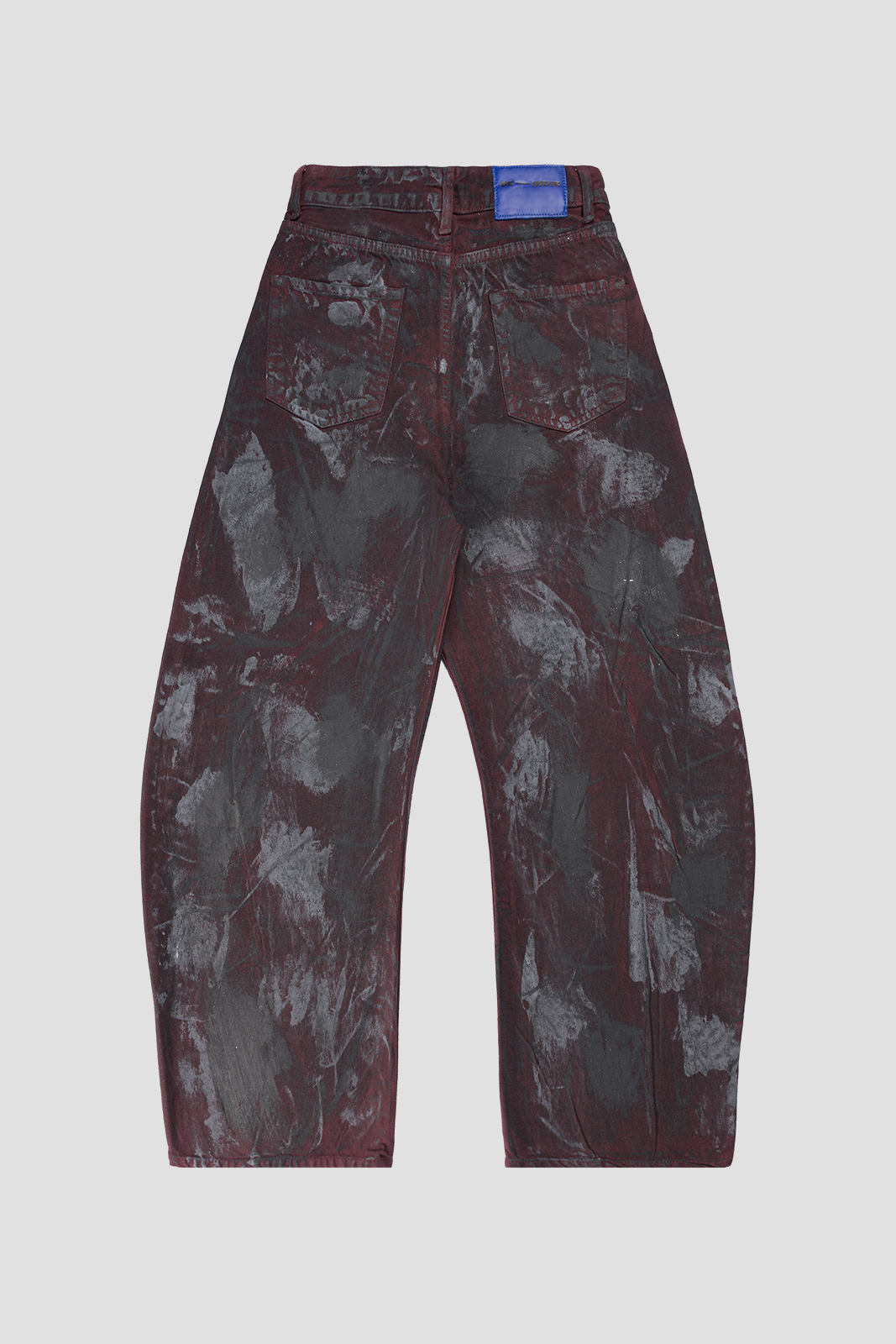 Barrel Jeans Burgundy Strokes