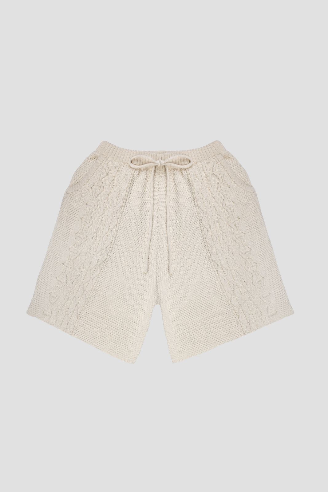Knit Shorts Cream