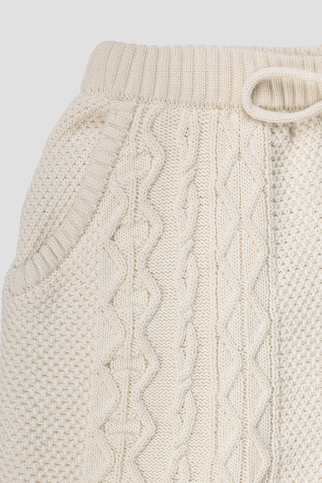 Knit Shorts Cream