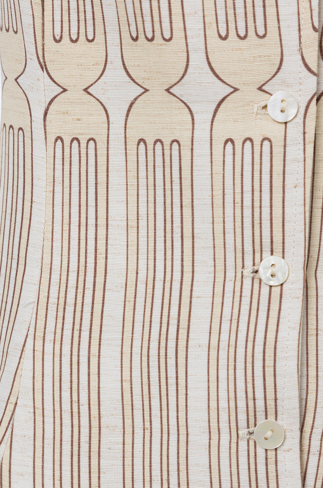 Tableware Halter White & Beige Print