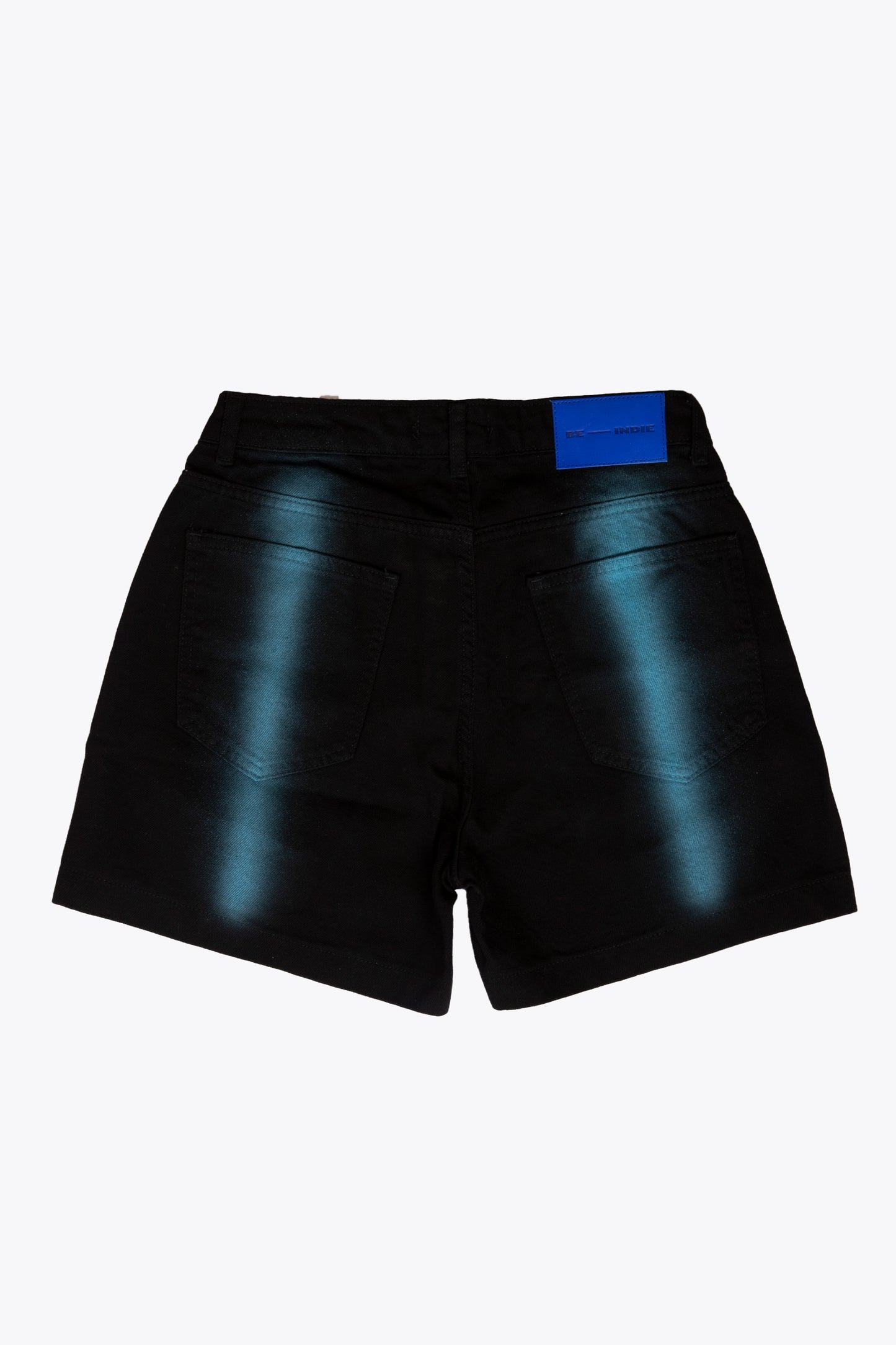 Walk All Over You Sprayed Shorts Black