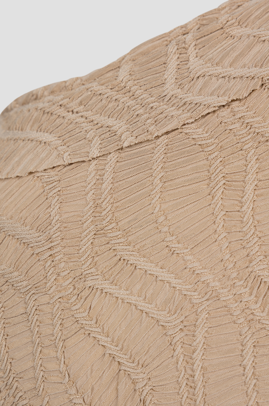 Ruffled Blouse Beige