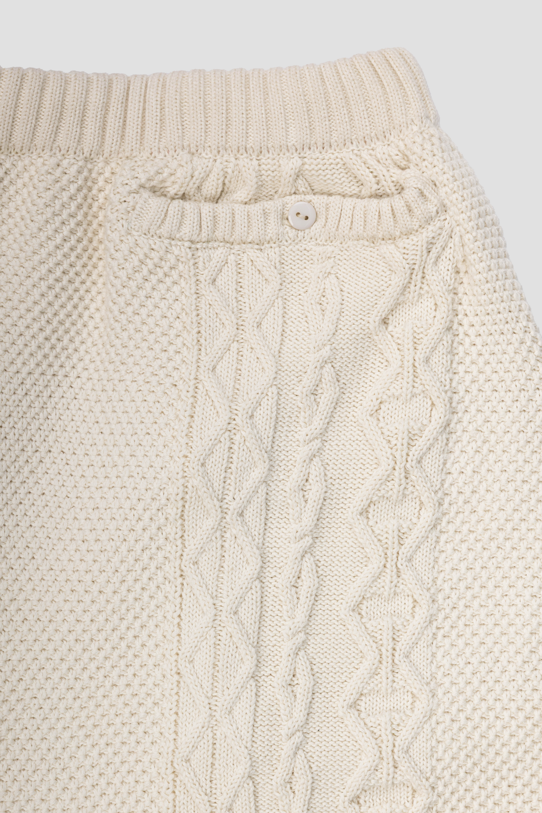 Knit Shorts Cream