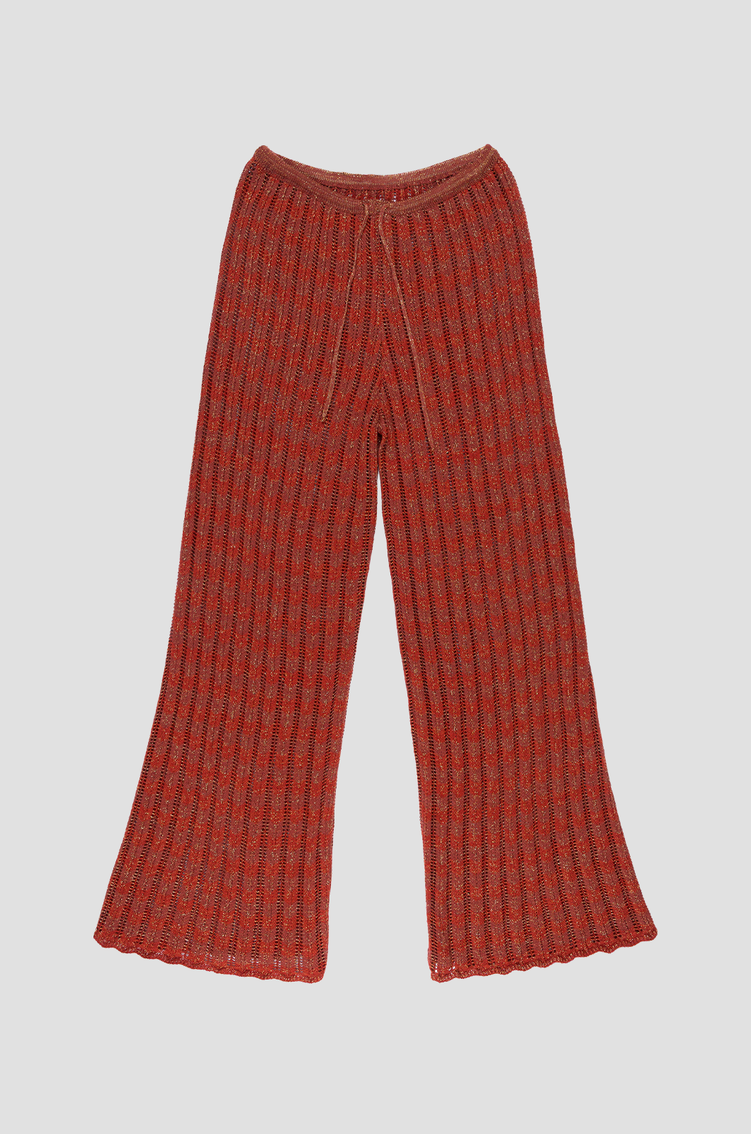 Zigzag Pants Rust Red