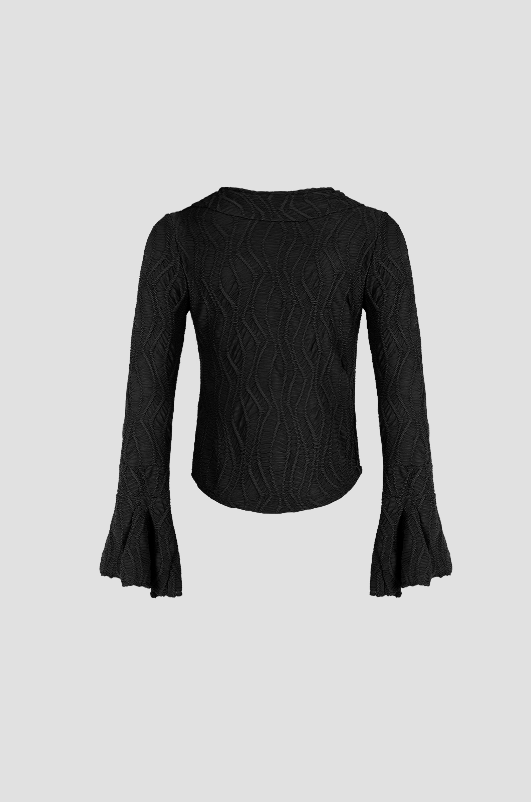 Ruffled Blouse Black