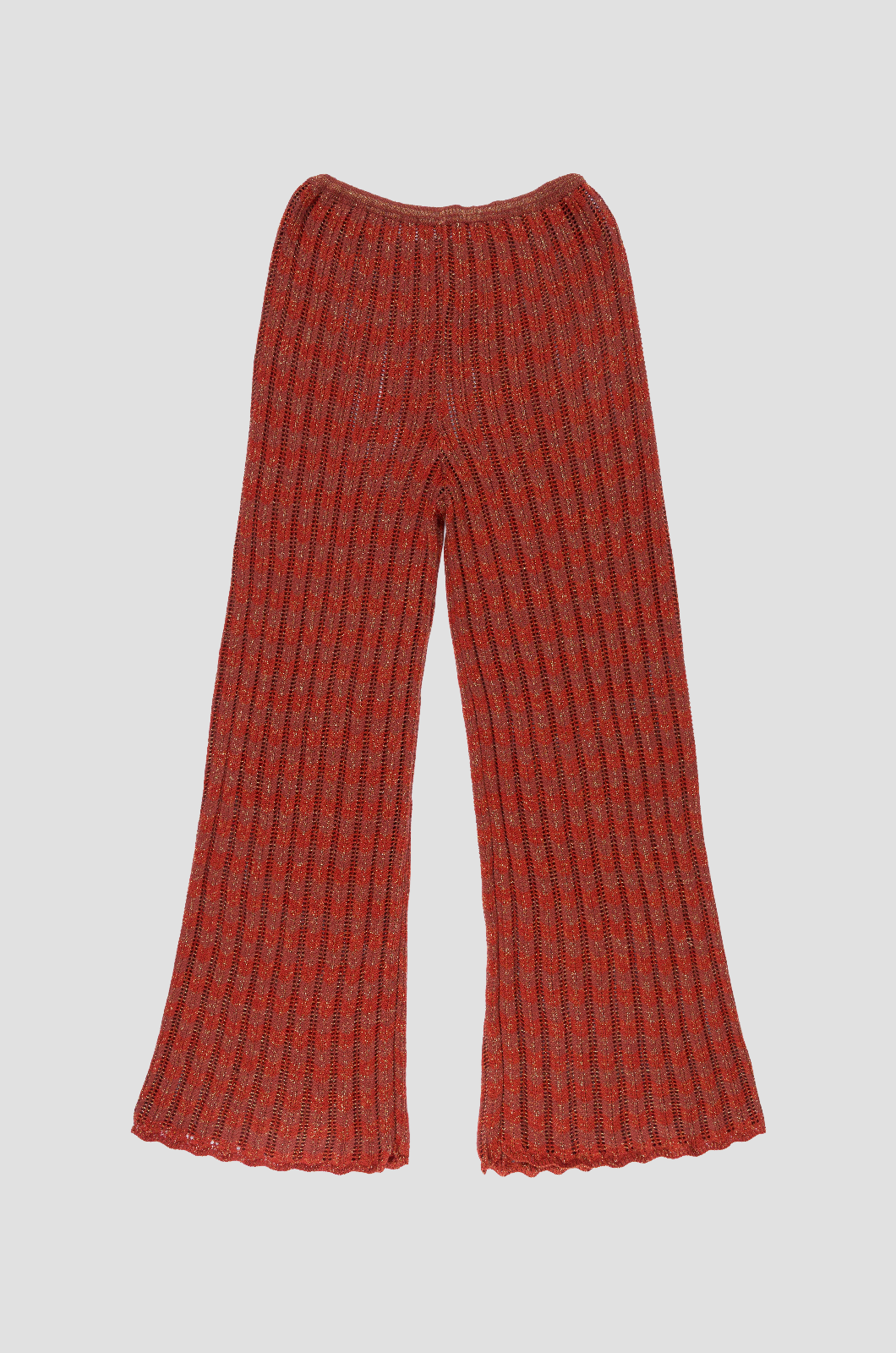 Zigzag Pants Rust Red