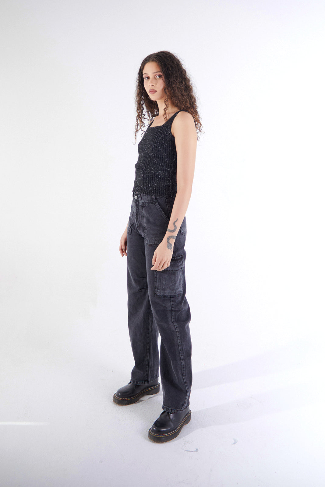 Charcoal Cargo Pants