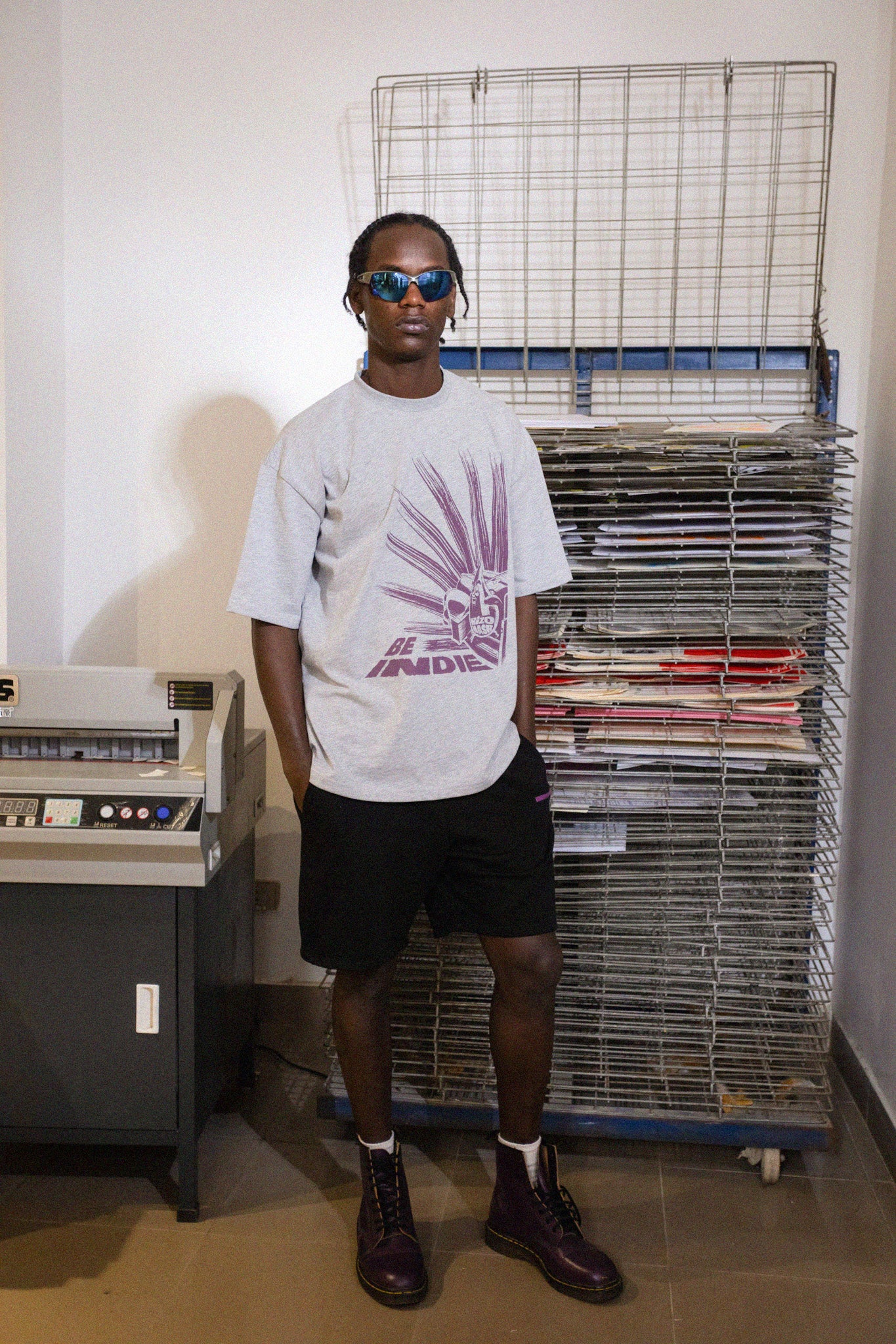 Oil T-Shirt Grey