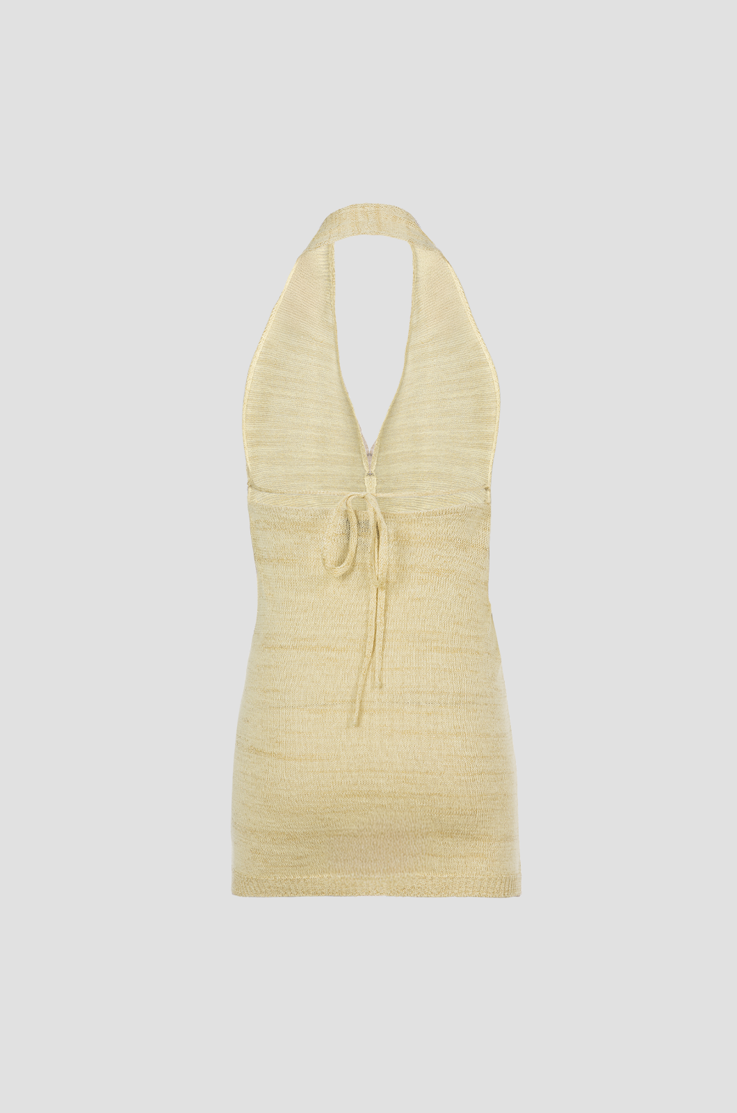 Lurex Halter Yellow