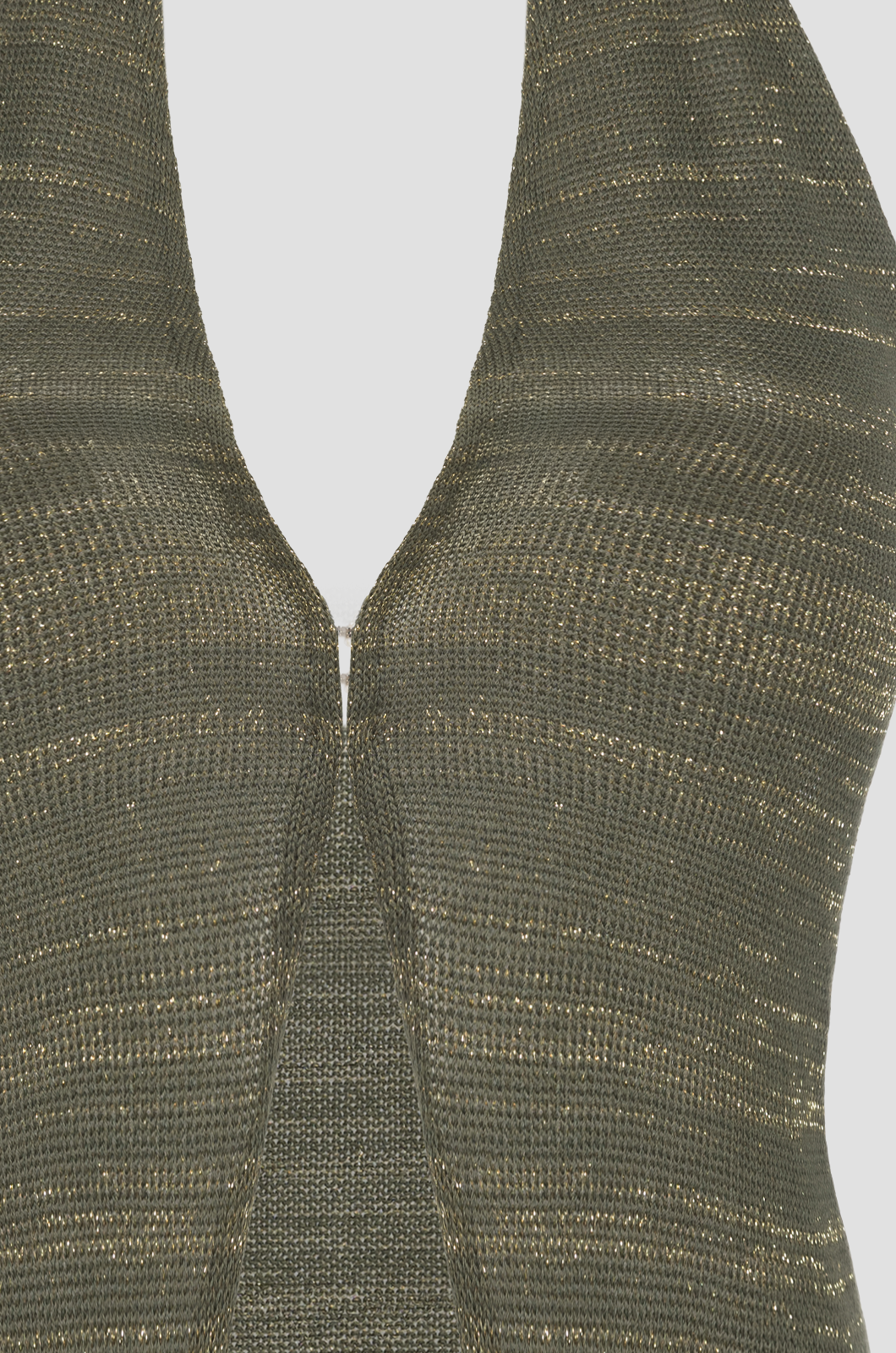 Lurex Halter Olive