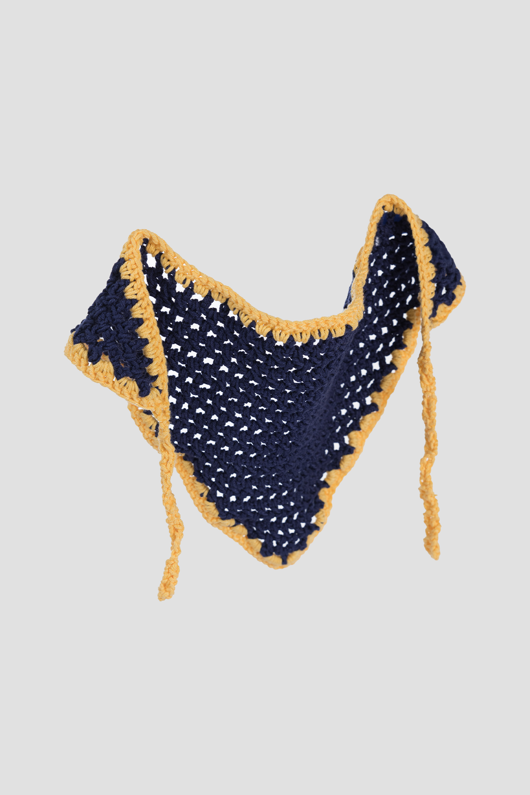 Colorful Crochet Hair Band Yellow & Blue