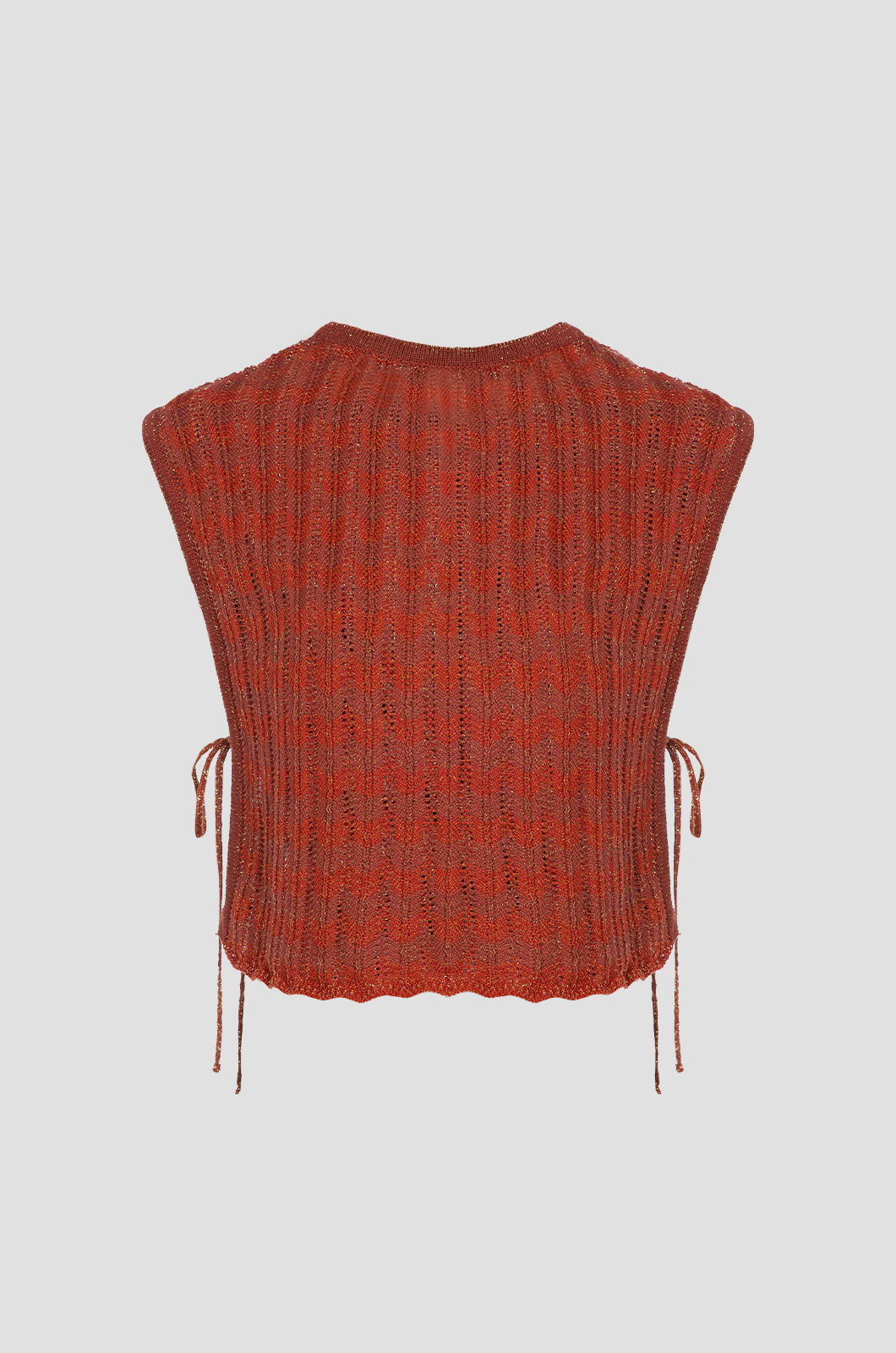 Zigzag Top Rust Red