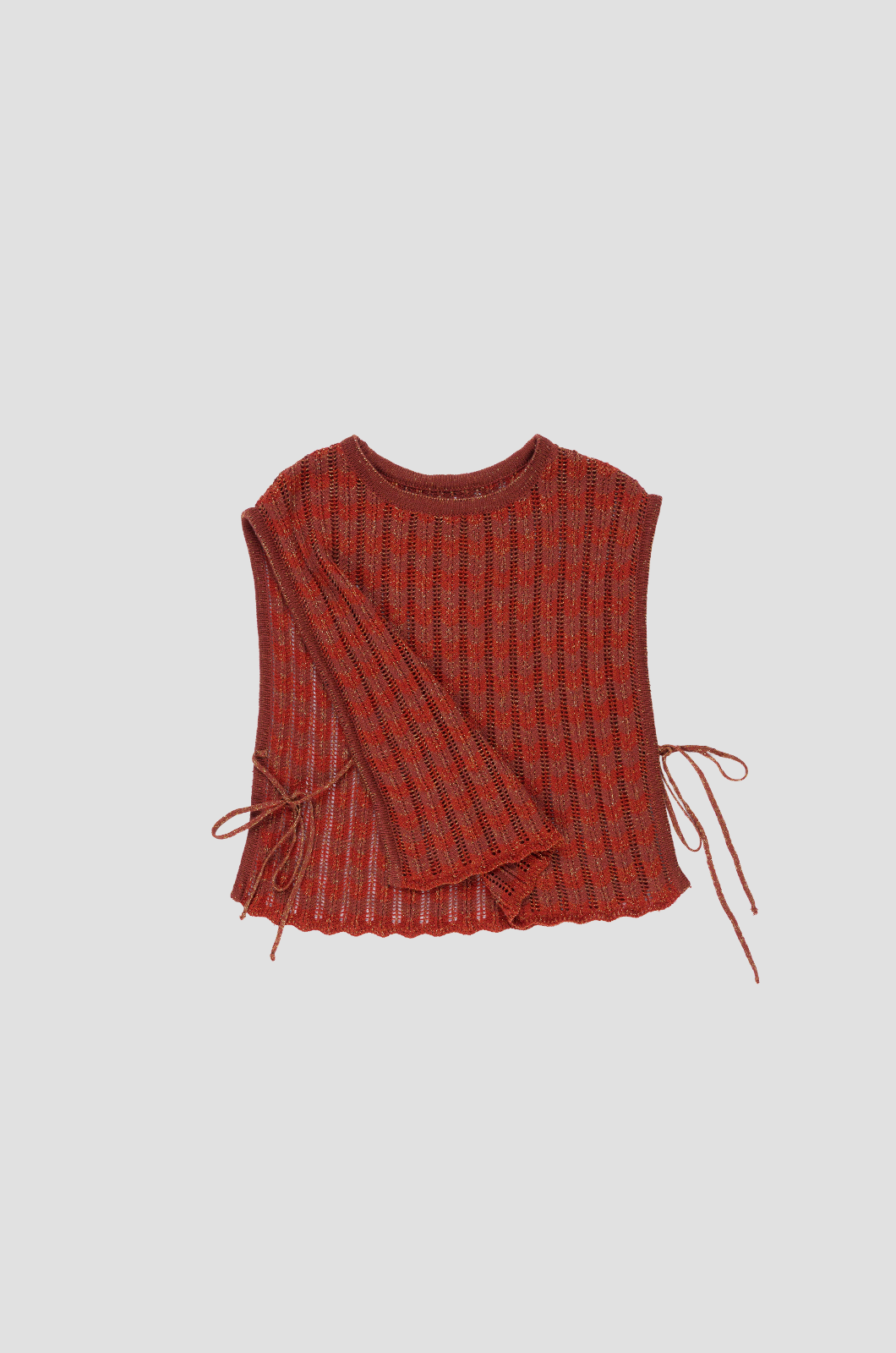 Zigzag Top Rust Red