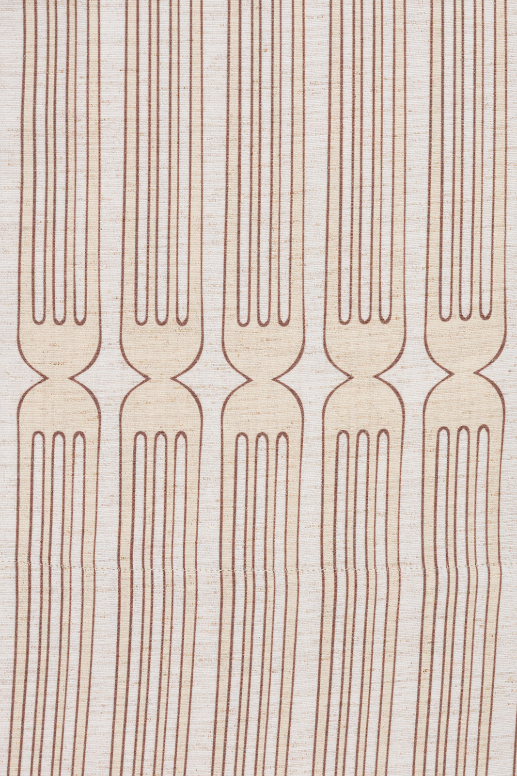 Tableware Pants White & Beige Print