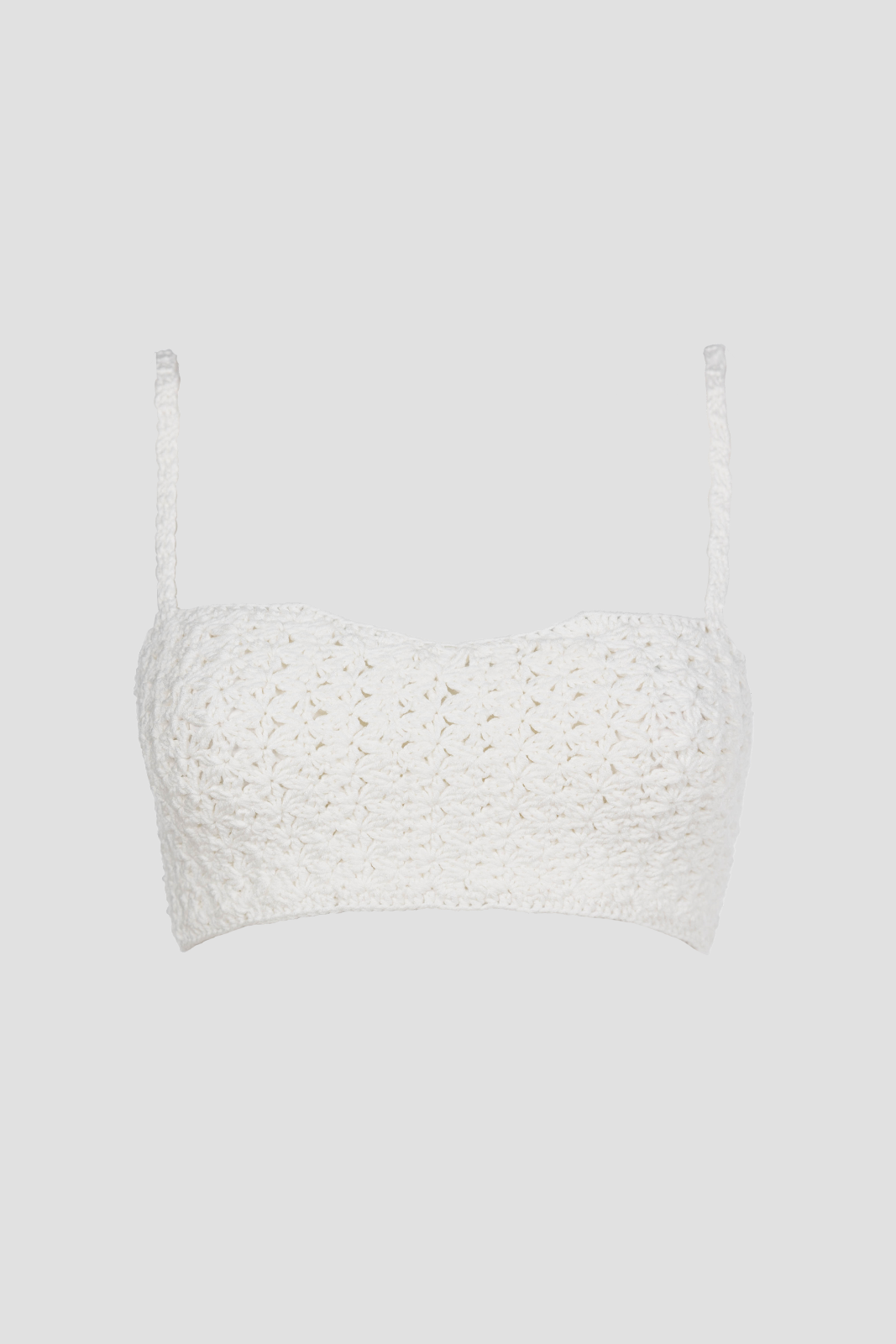 Crochet Crop Top Off-White