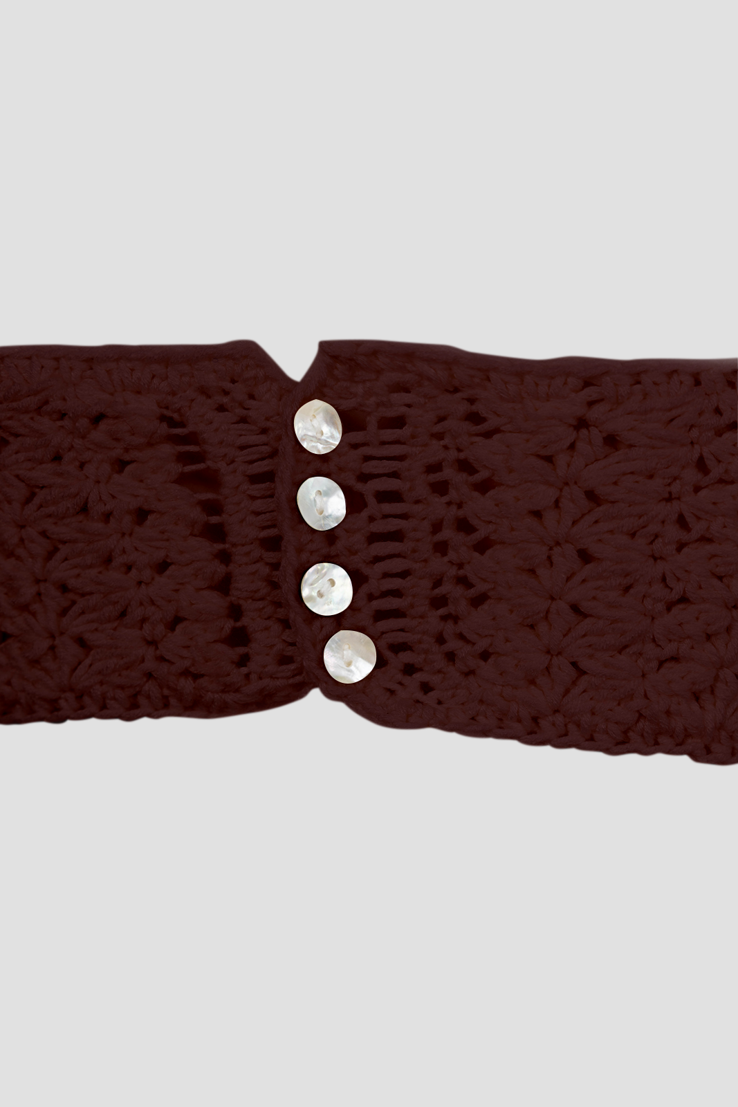 Crochet Crop Top Brown