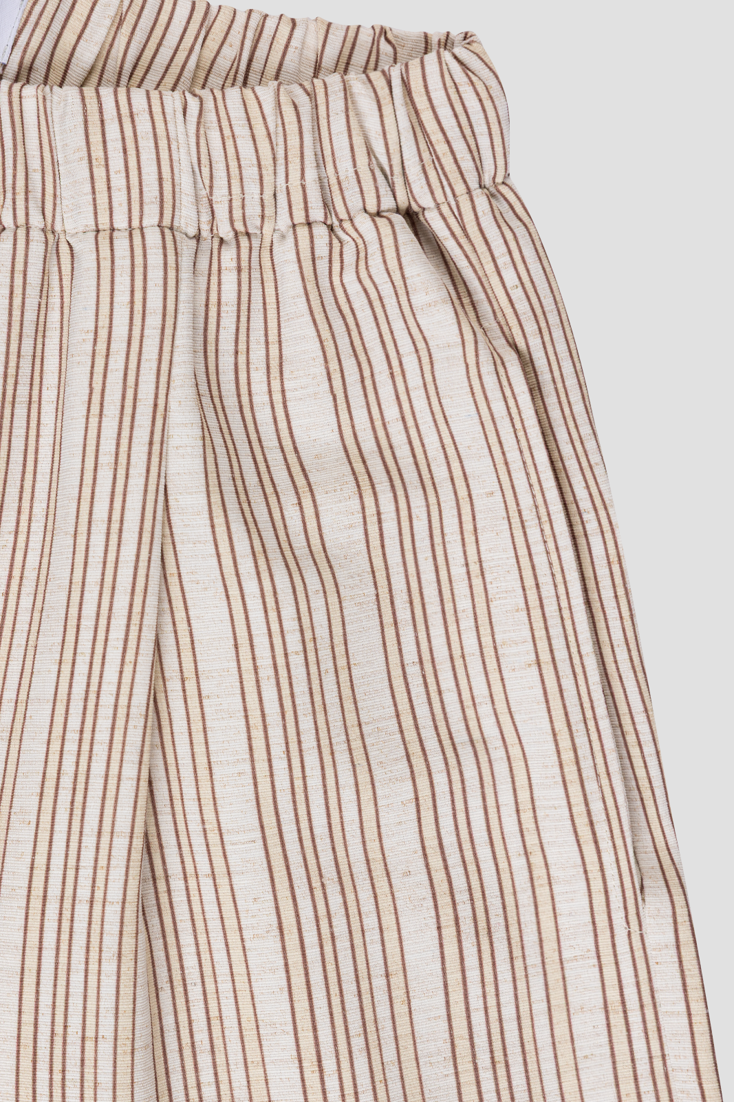 Tableware Pants White & Beige Print