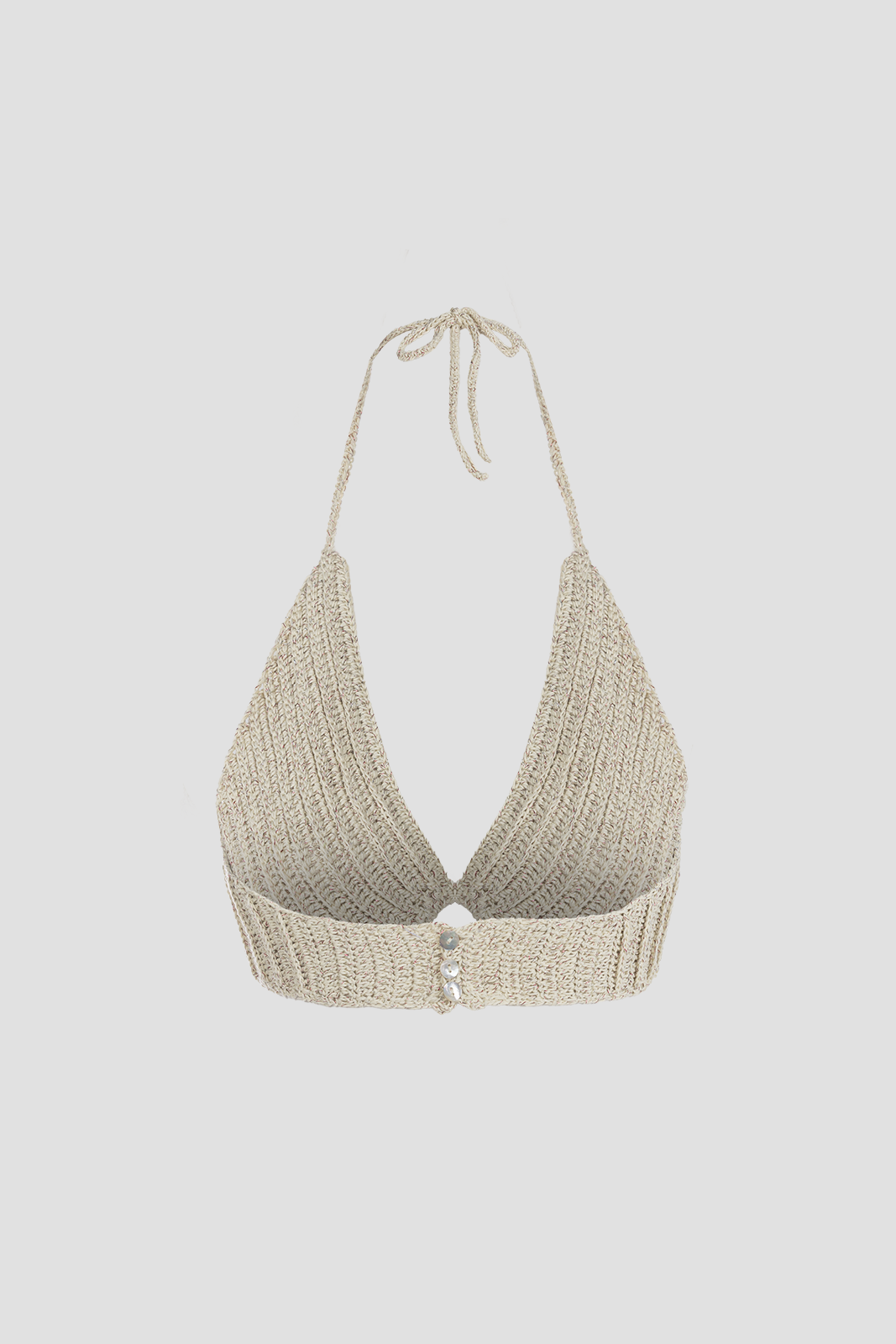 Crochet Bralette Beige