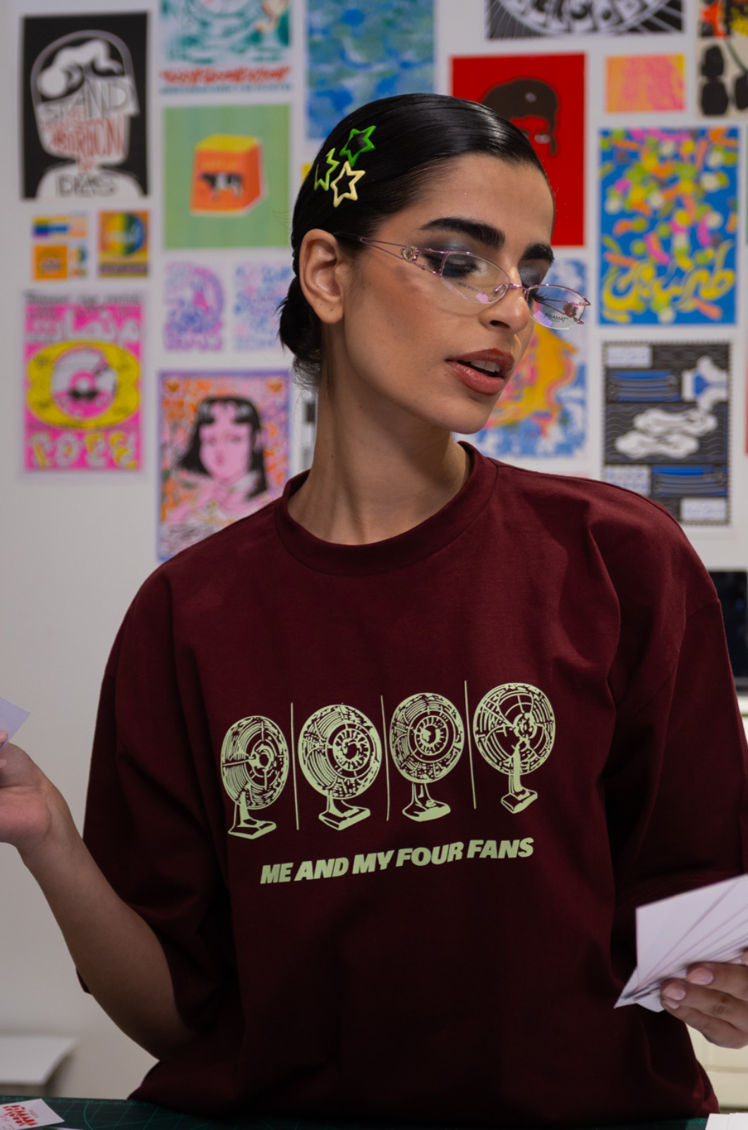 Fan T-Shirt Burgundy