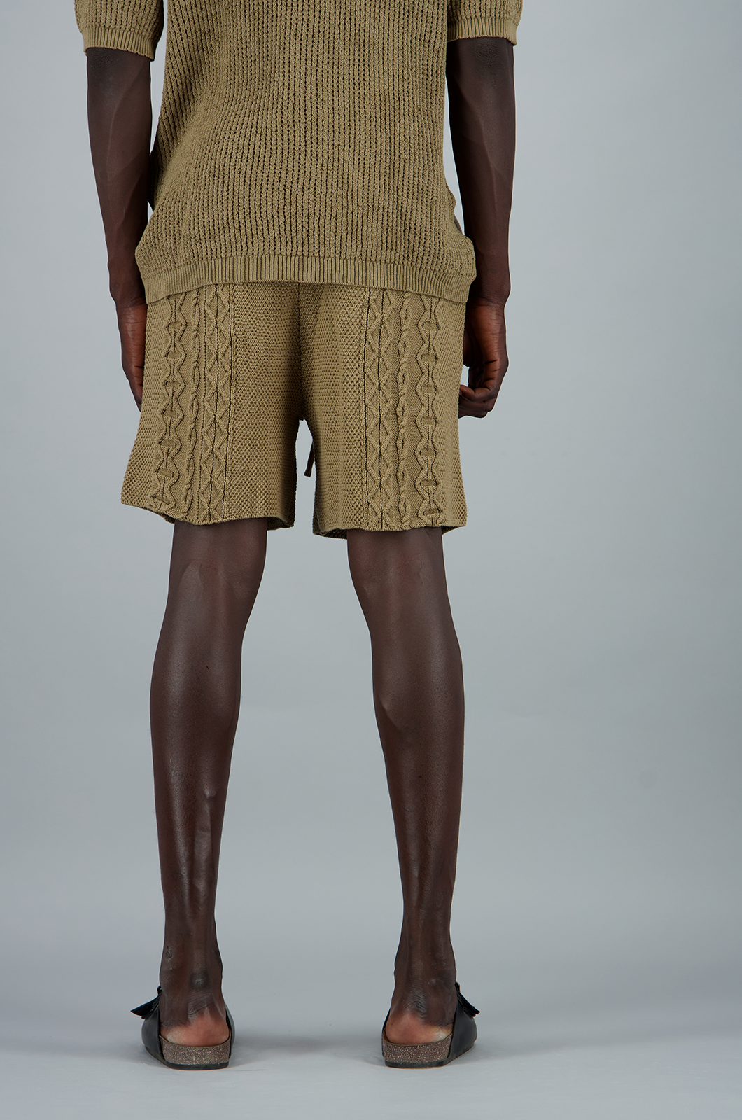 Knit Shorts Khaki