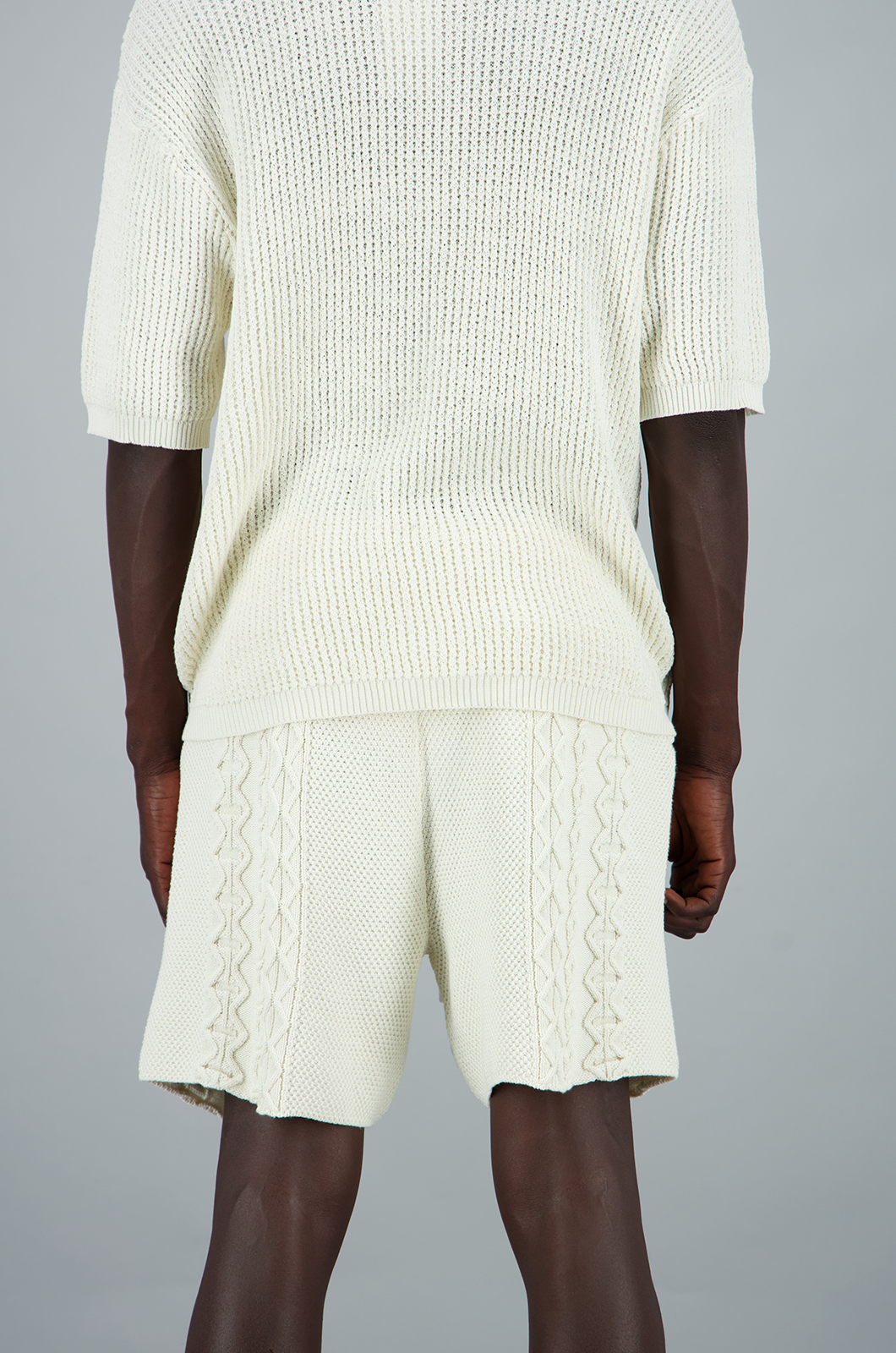 Knit Shorts Cream