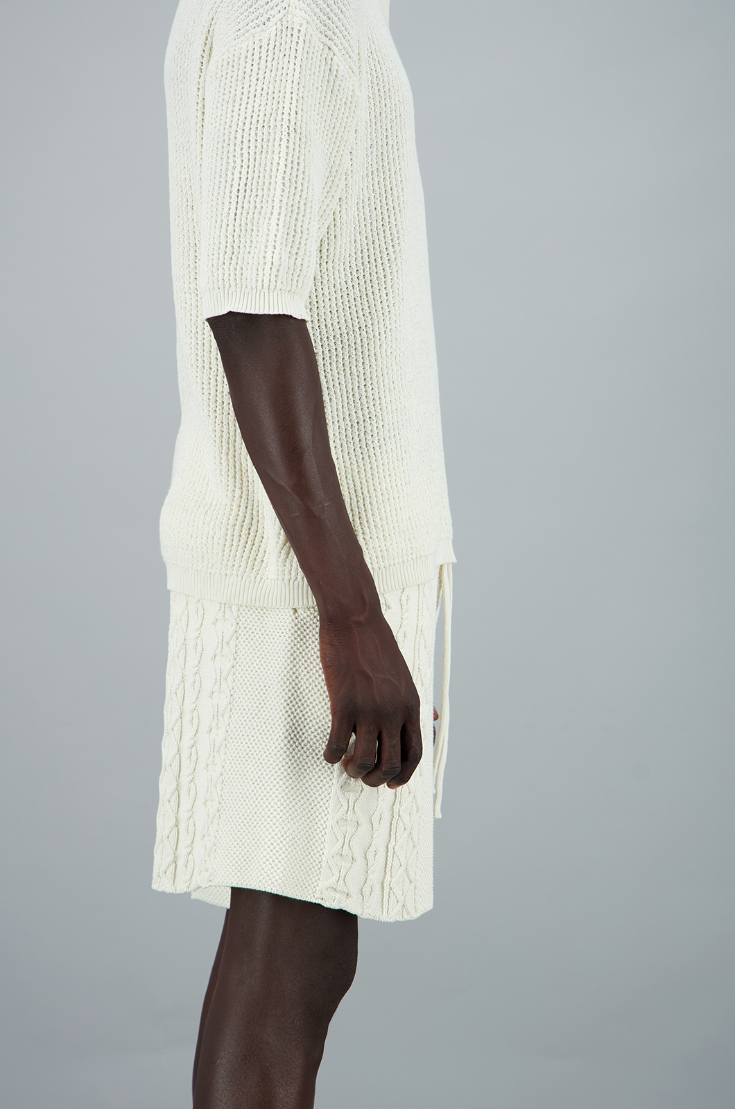 Knit Shorts Cream