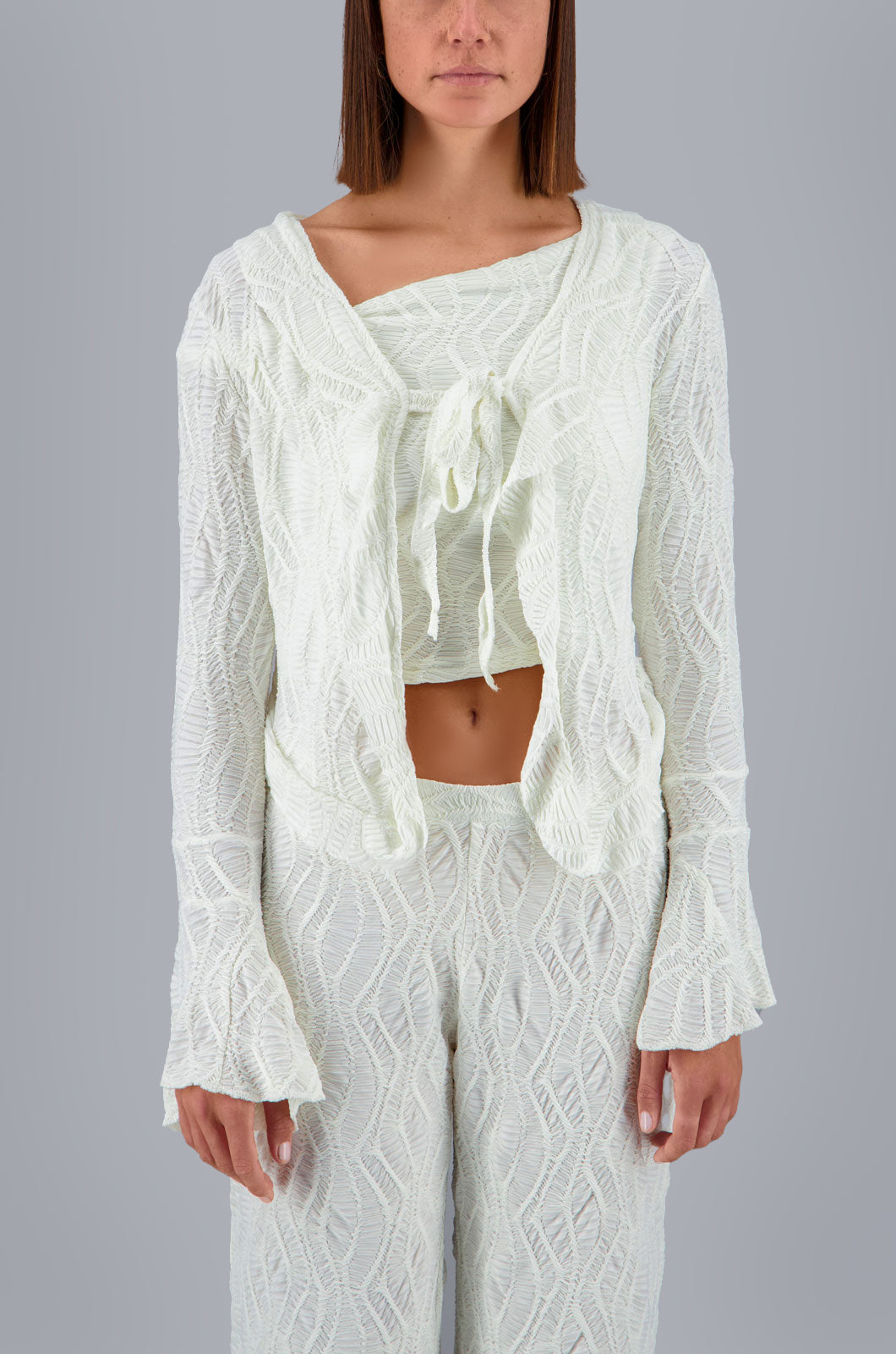 Ruffled Blouse Off-white
