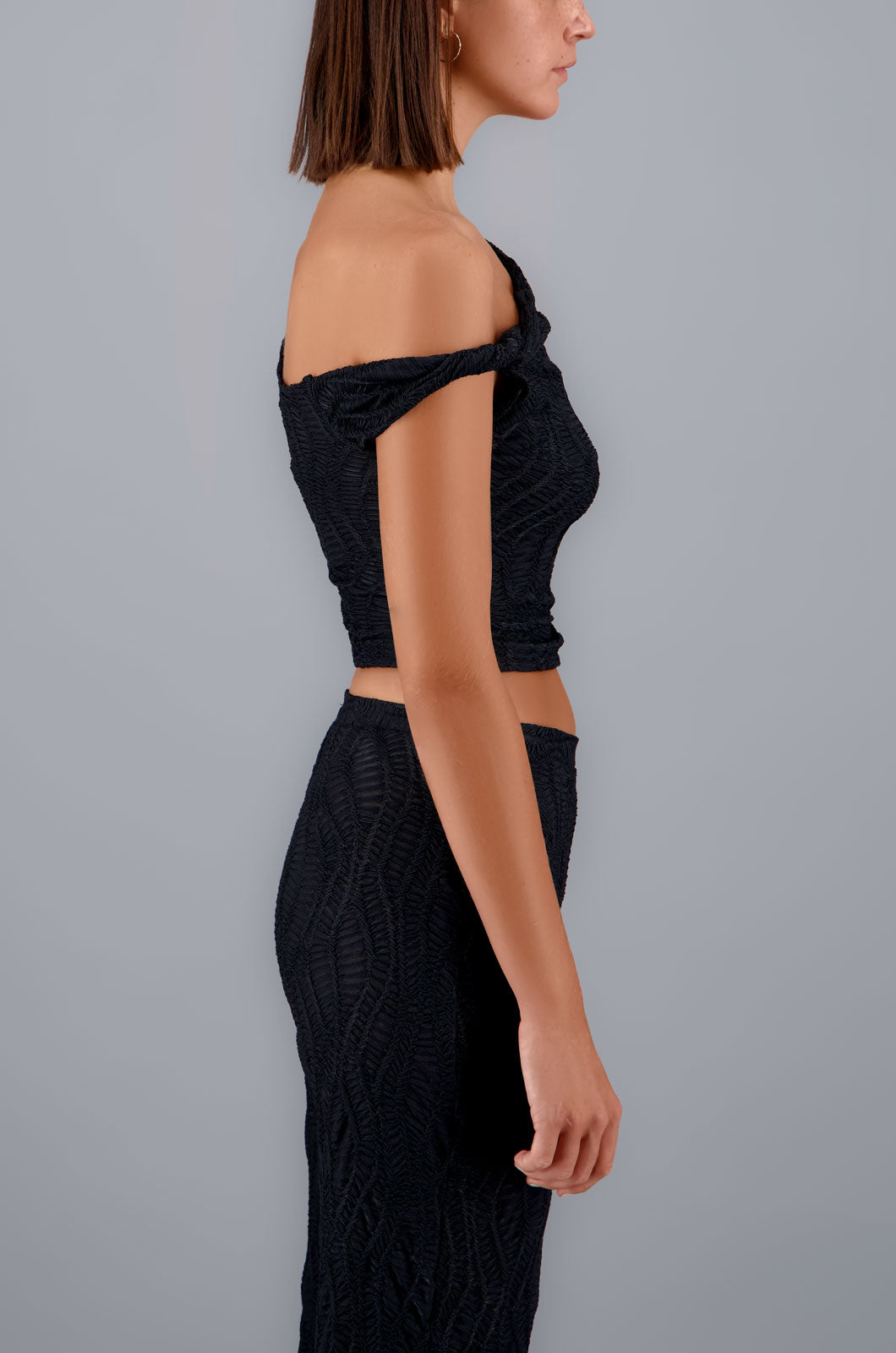 Waves Top Black