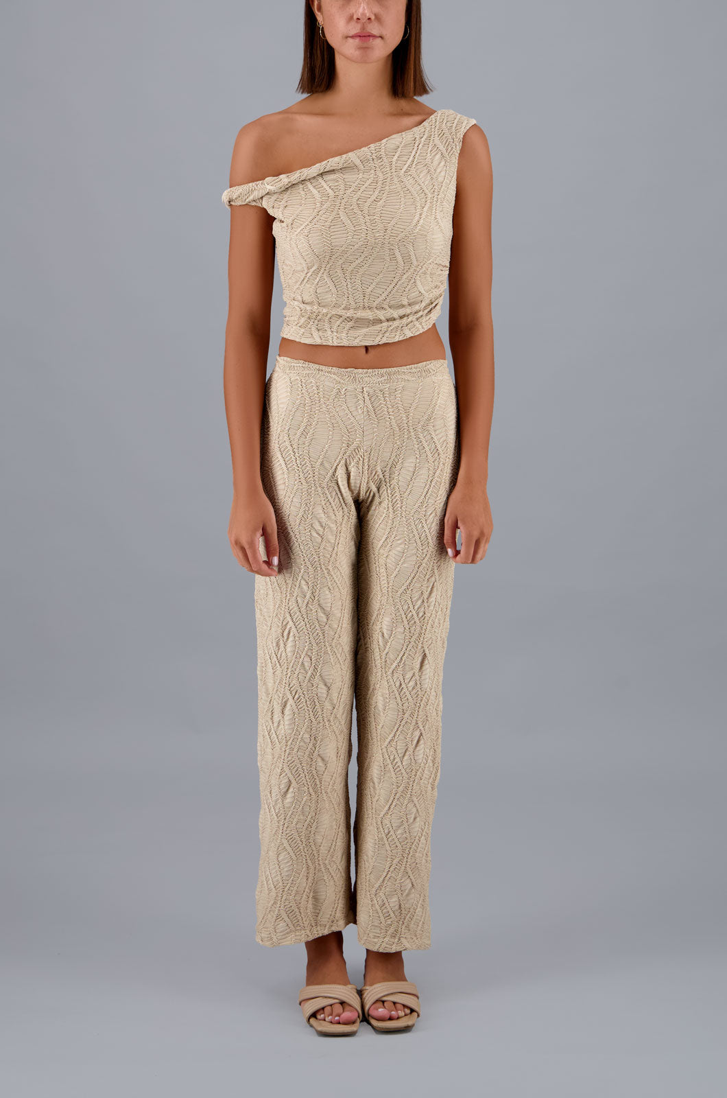 Waves Top Beige