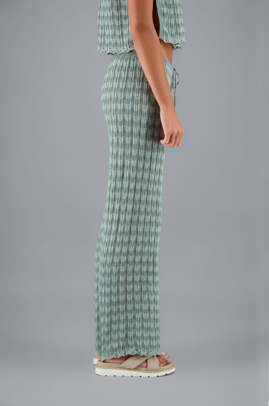Zigzag Pants Sage Green