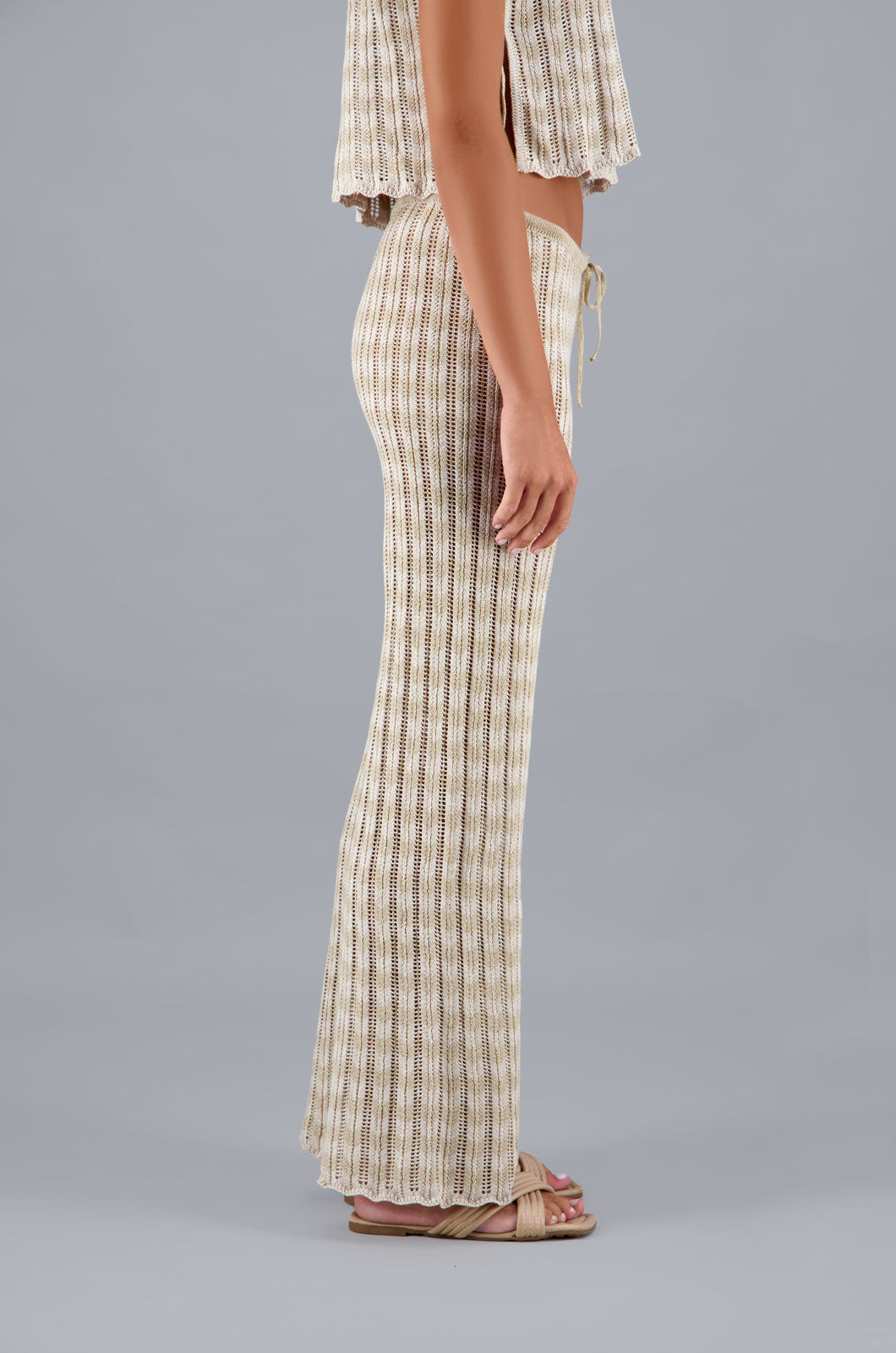 Zigzag Pants Beige