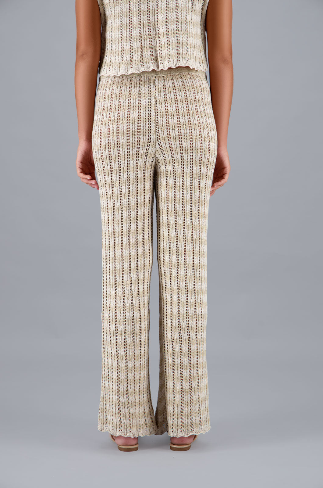 Zigzag Pants Beige