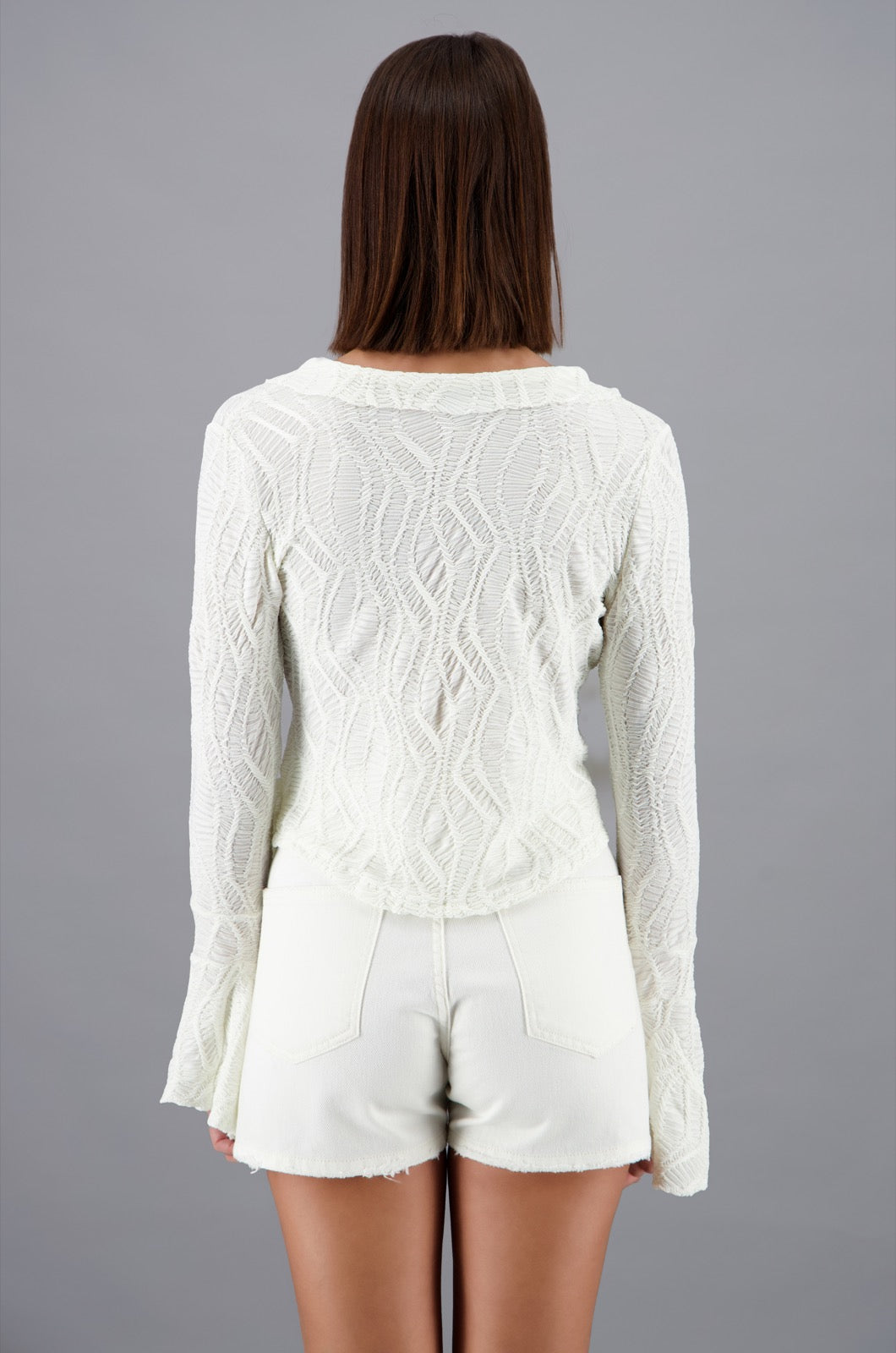 Ruffled Blouse Off-white