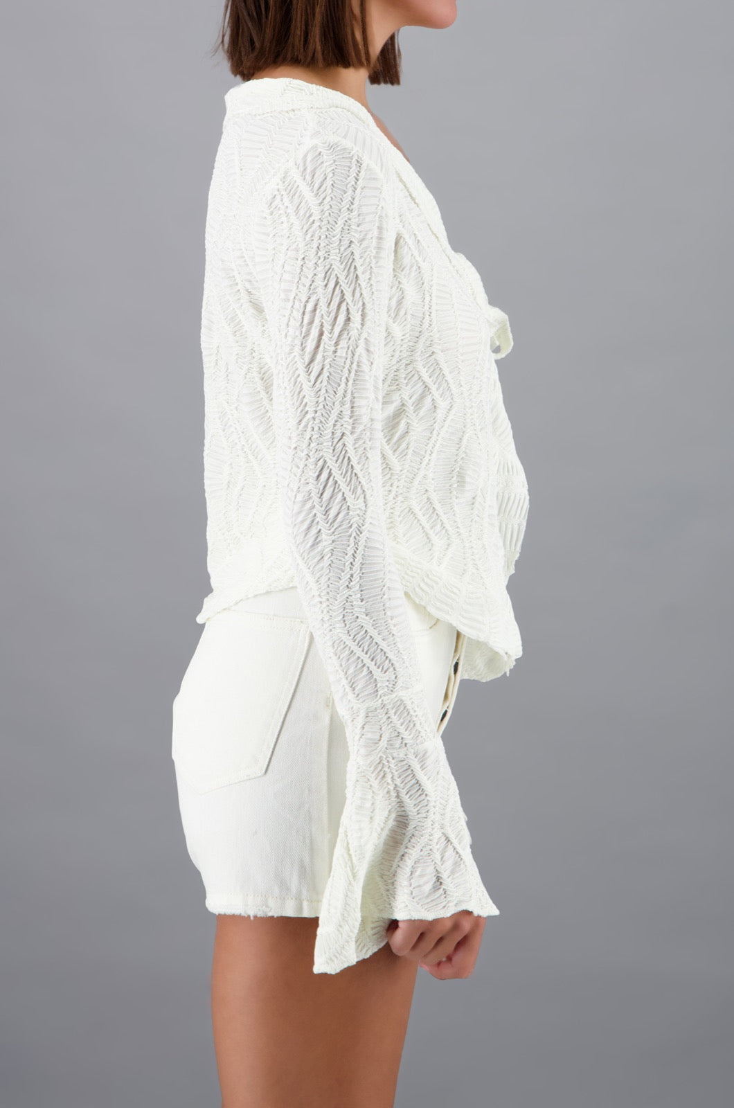 Ruffled Blouse Off-white