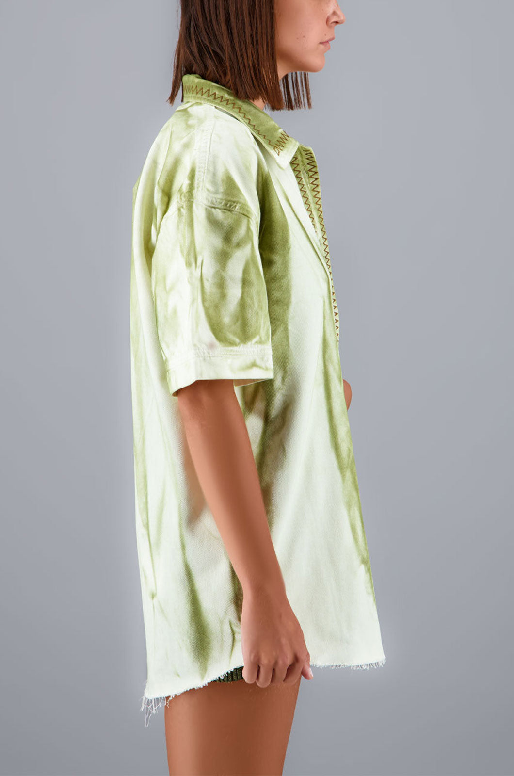 Zig Zag Shirt Khaki
