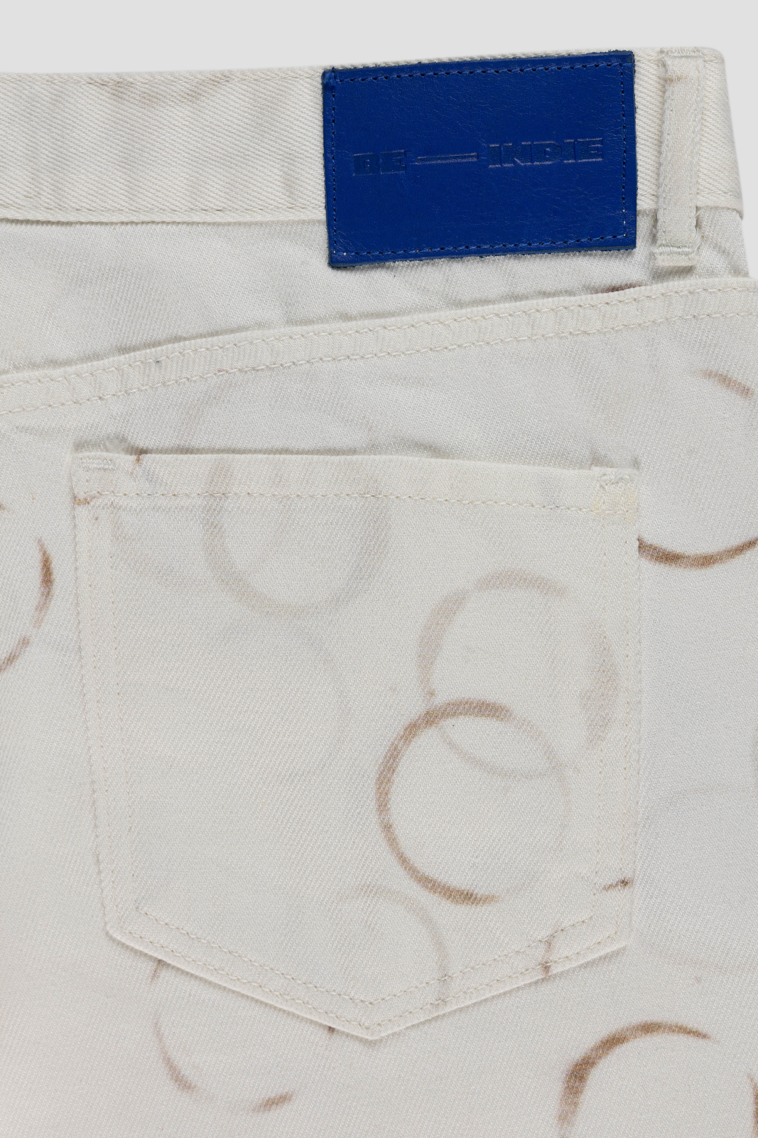 Coaster Pants Off White & Brown