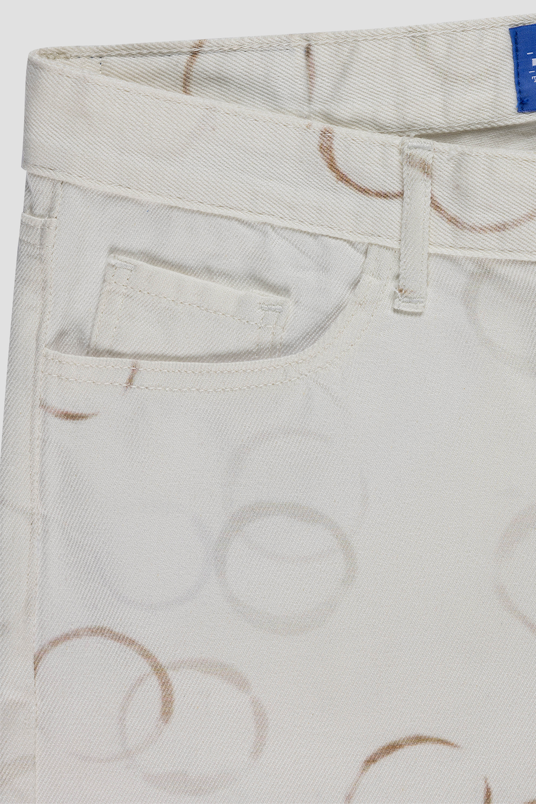 Coaster Pants Off White & Brown