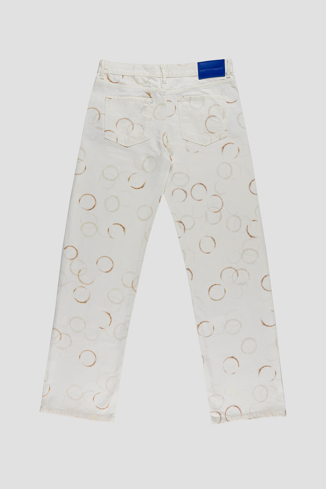 Coaster Pants Off White & Brown