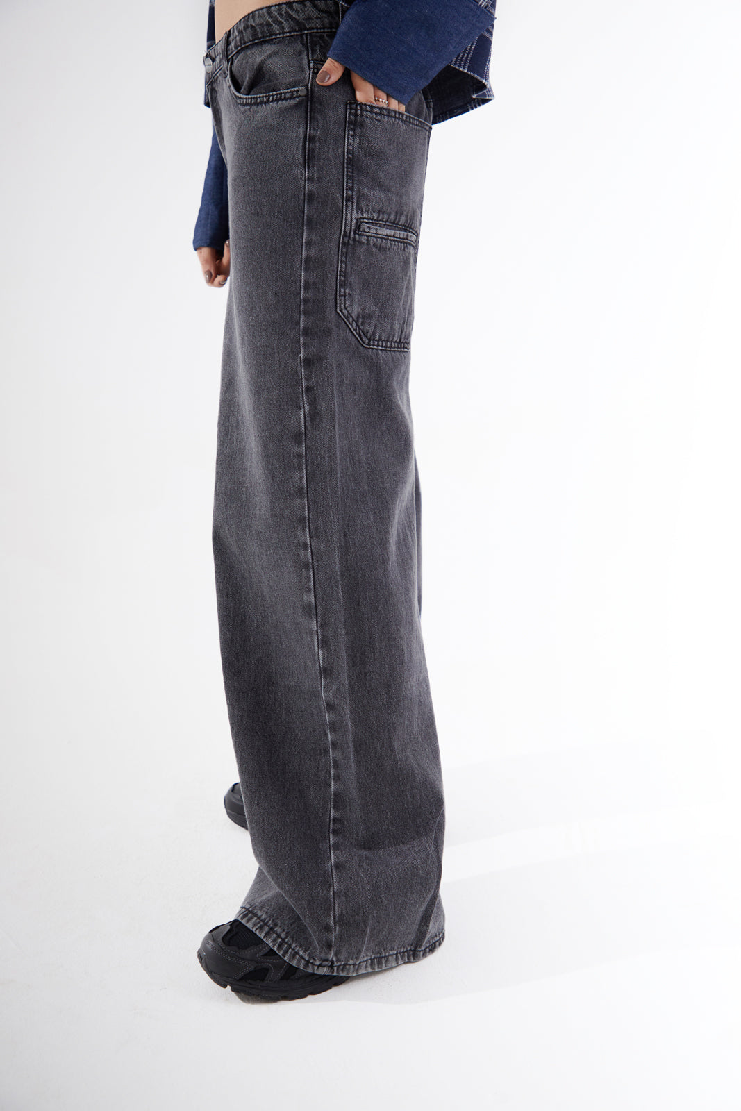 Wide Leg Dark Grey