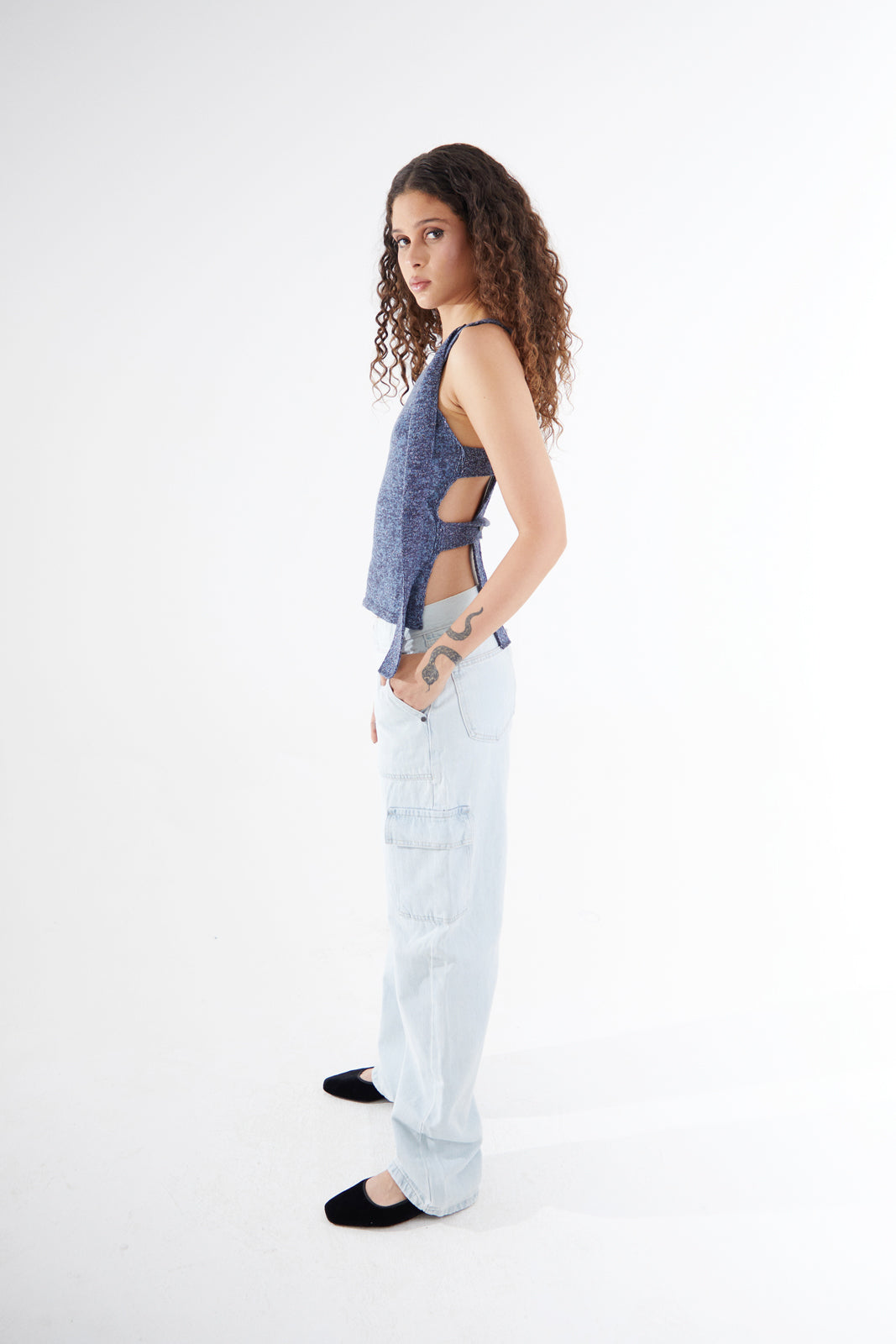 Sky Blue Cargo Pants