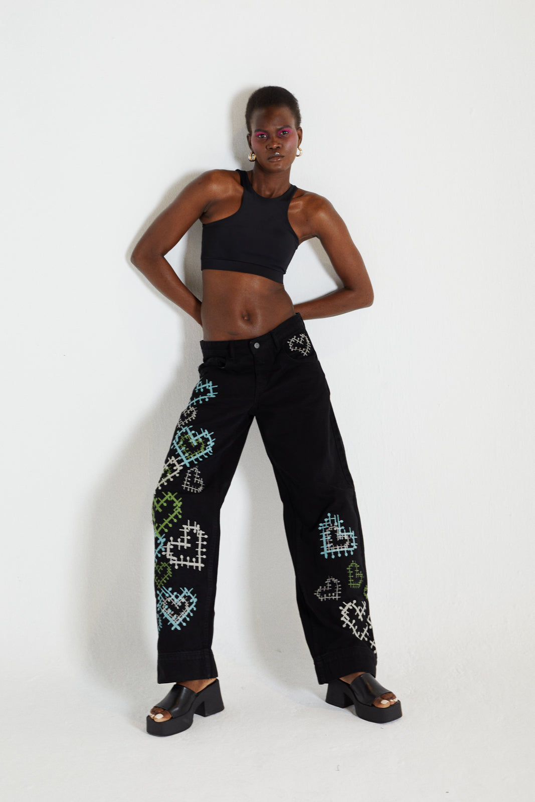 Heart Me Sports Bra Black